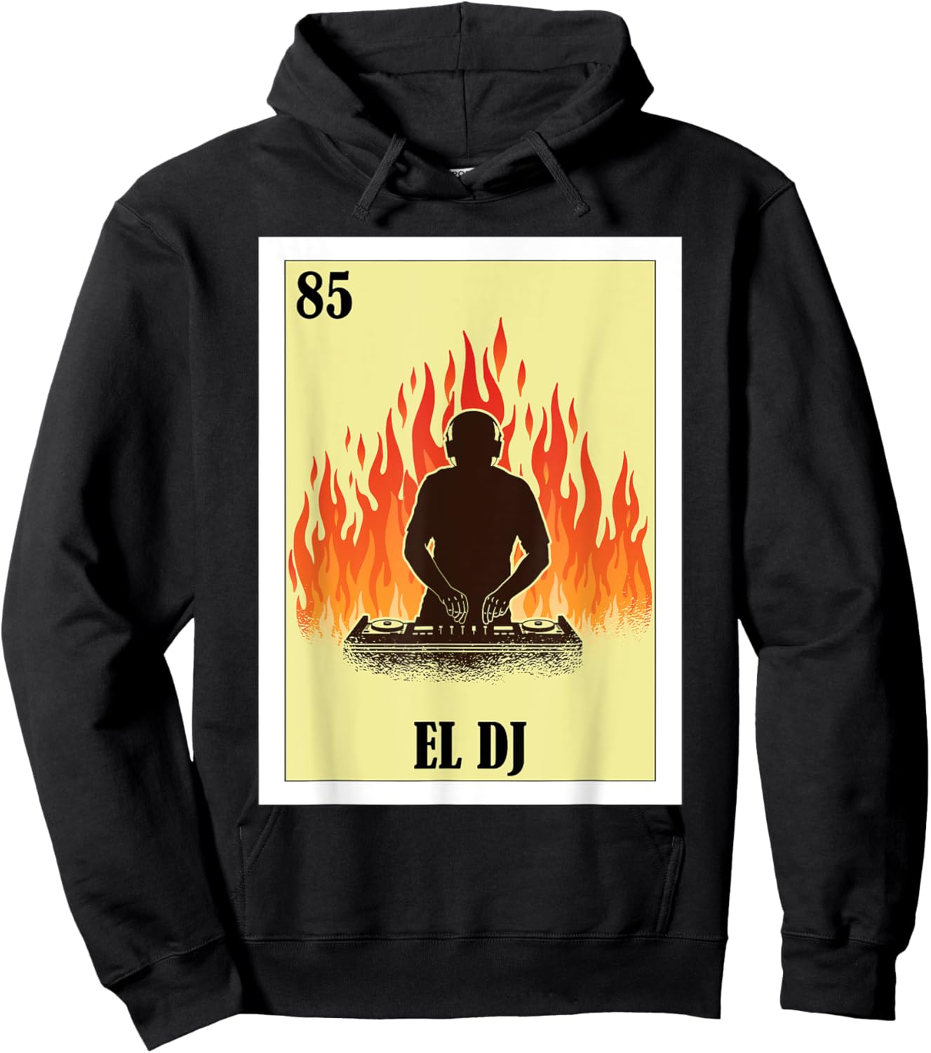 Funny Music Mexican Design - El DJ Hoodie - Hoodie | Black