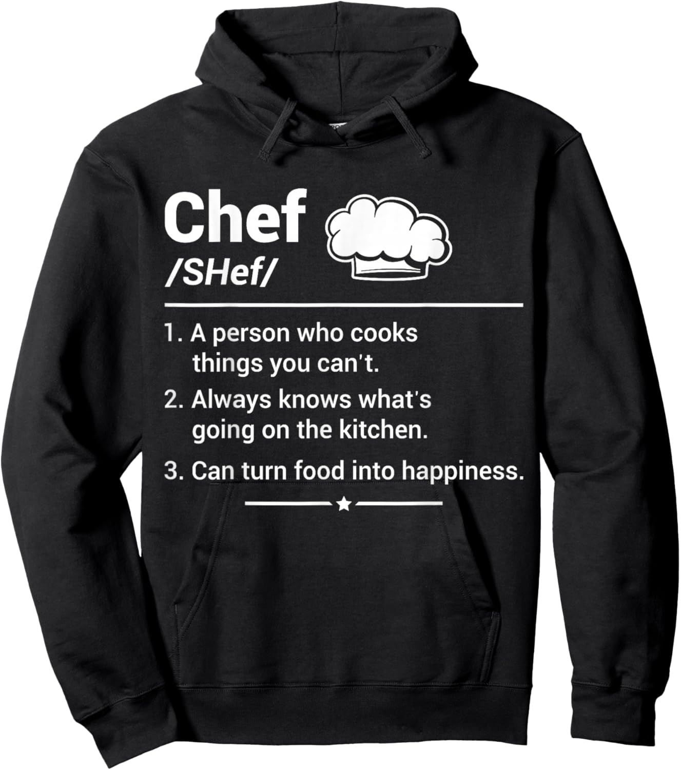Chef A Person Who Cooks Things You Can't Hoodie - Hoodie | Black