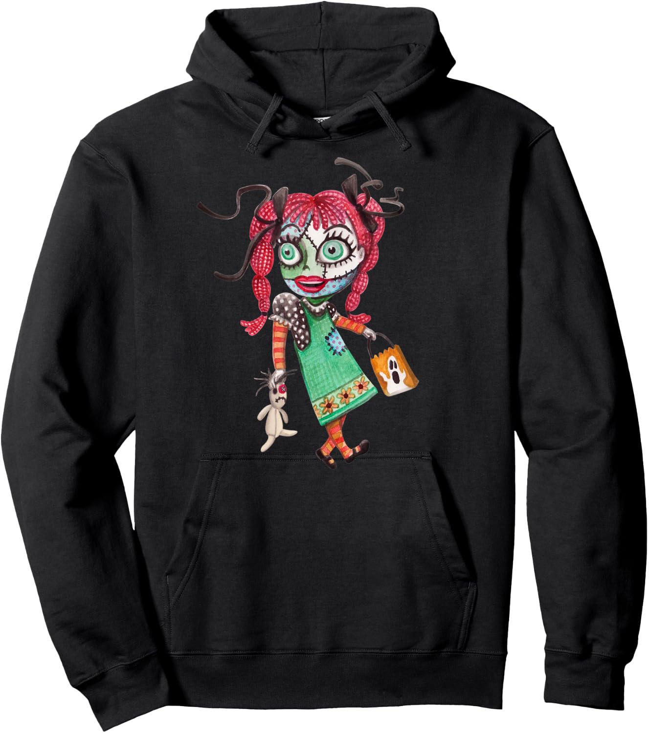 Rag Doll - Halloween Trick or Treat Design Hoodie - Hoodie | Black