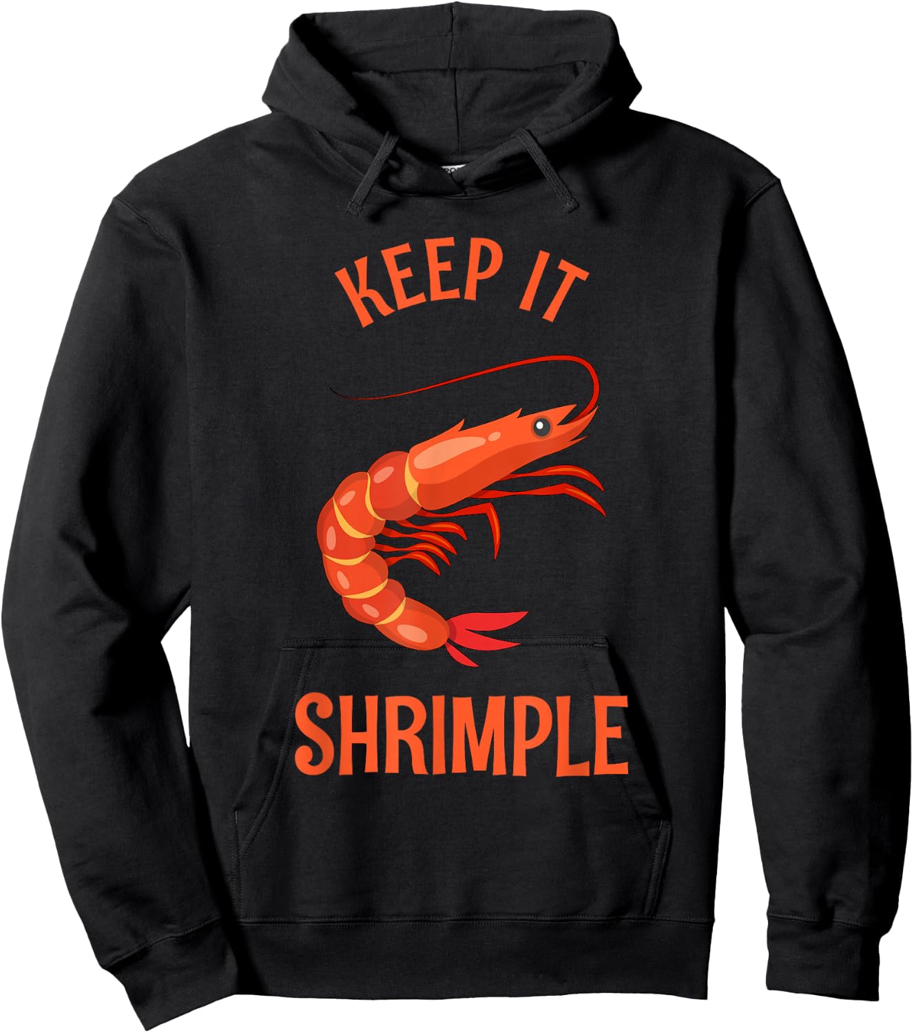 Keep It Shrimple | Shellfish, Shrimp & Seafood Lovers Hoodie - Hoodie | Black