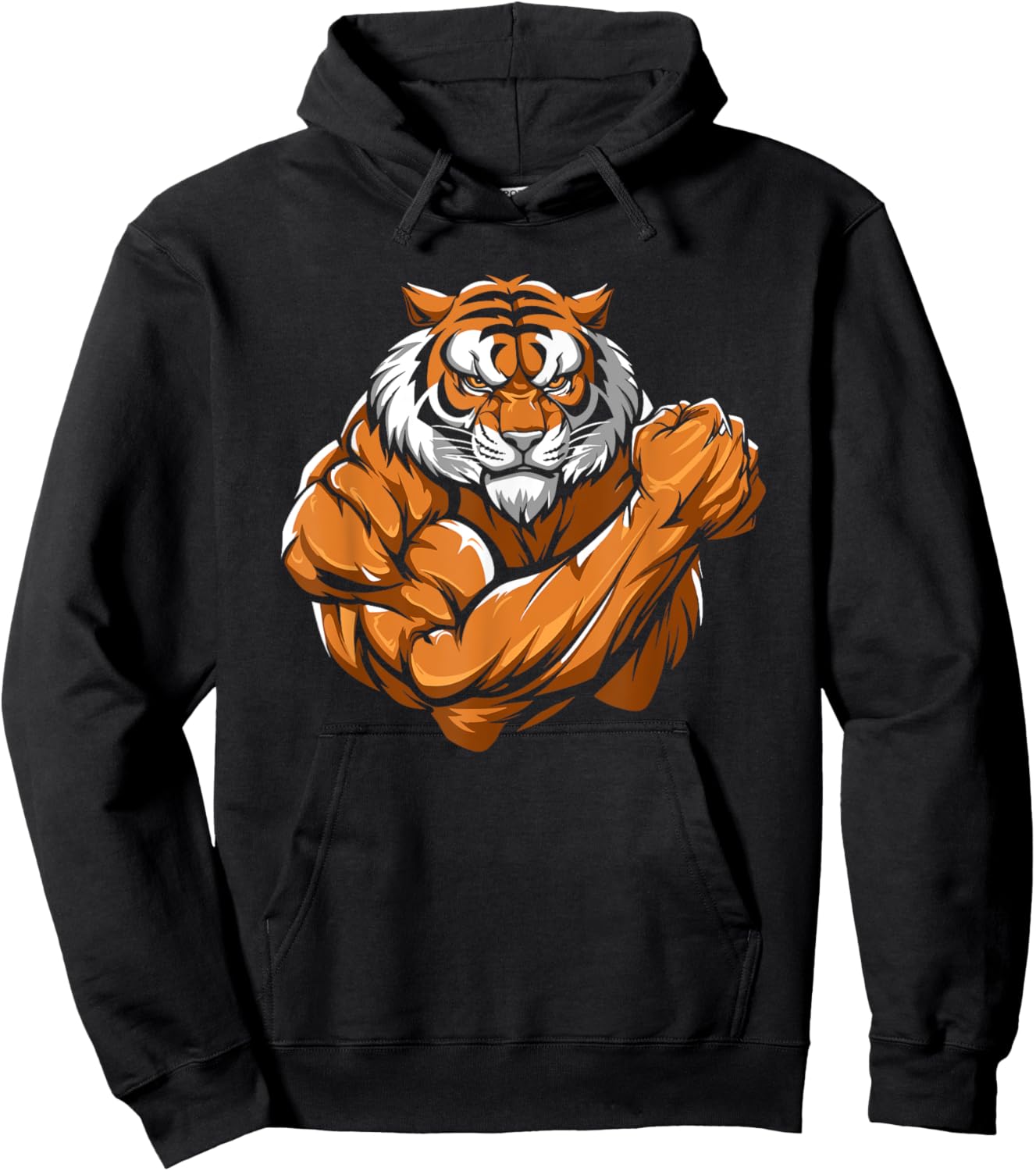 Gym Tiger Training Exercise - Workout Hoodie - Hoodie | Black
