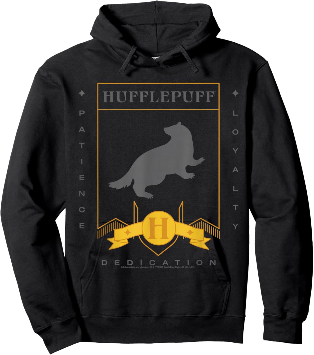 Poufsouffle Harry Potter Nouveau Design 2025 Patience Loyalty Hoodie - Hoodie | Black