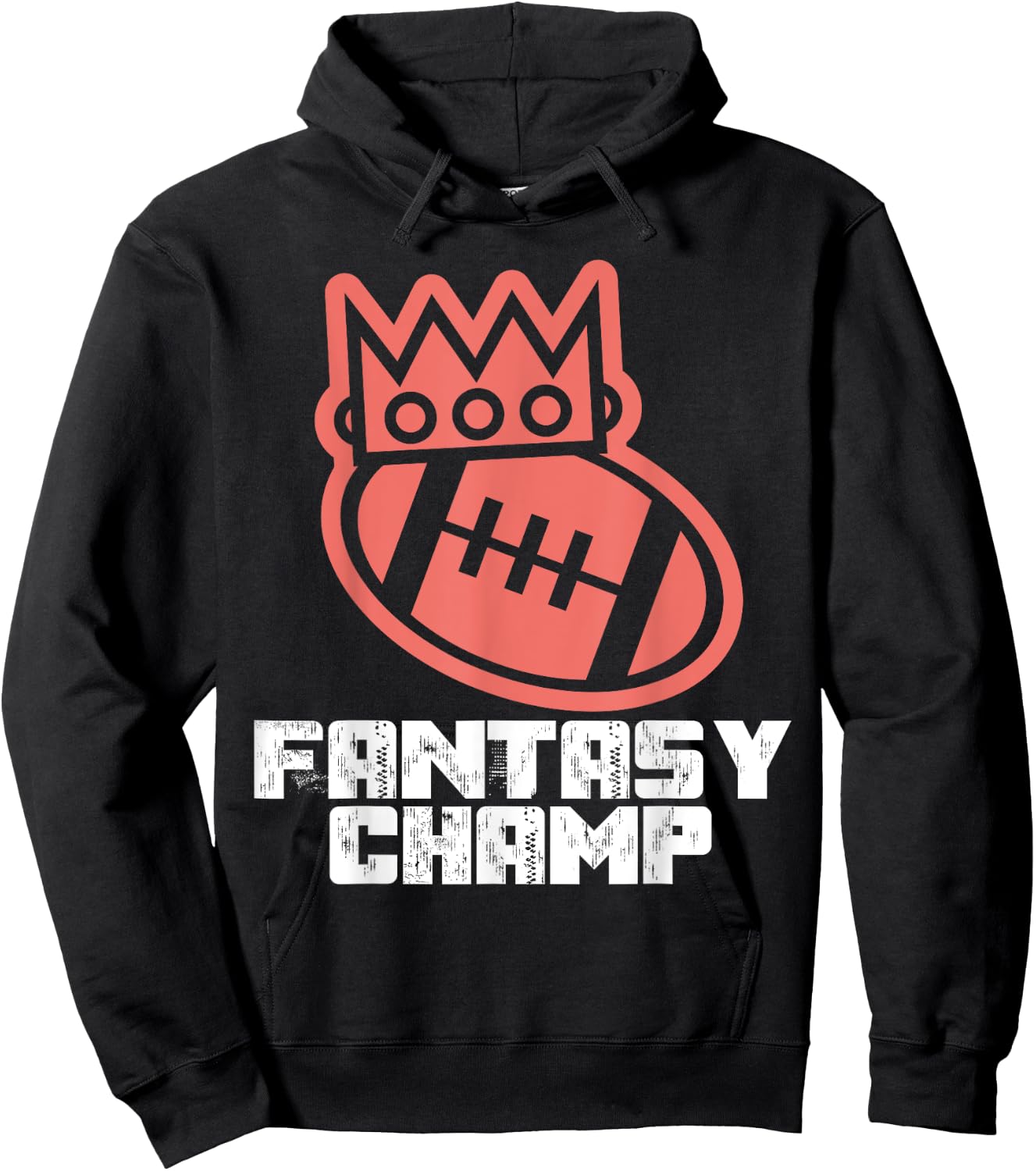Fantasy Football League Champion Championship DFS 1st Winner Hoodie - Hoodie | Black