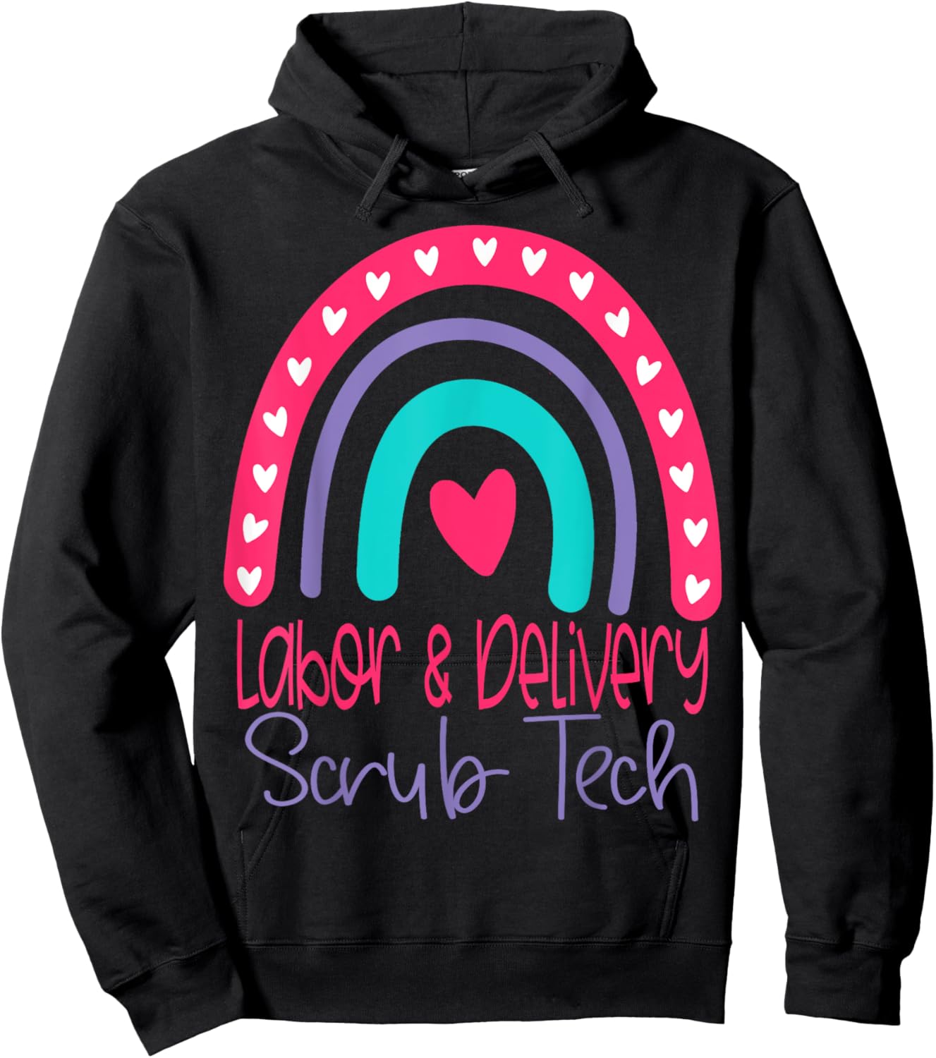 L&D Scrub Tech Labor And Delivery Surgical Technologist Hoodie - Hoodie | Black