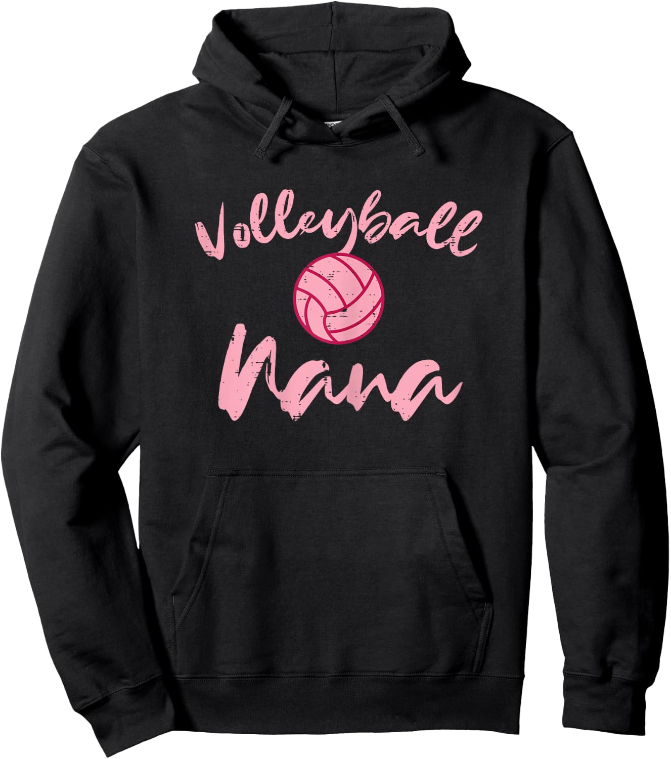 Volleyball Nana Cute Mom Grandmother Sports Grandma Women Hoodie - Hoodie | Black
