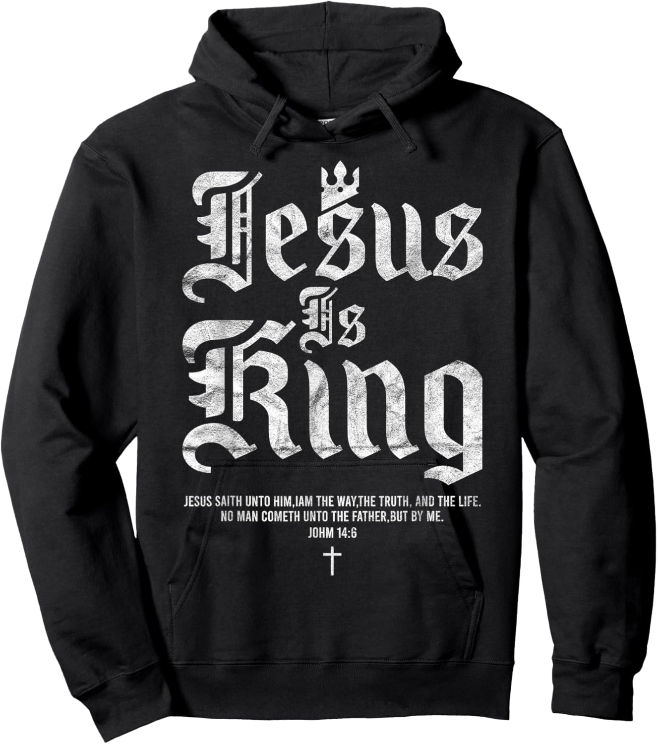 Jesus Is King Christian Faith Men Women Hoodie - Hoodie | Black