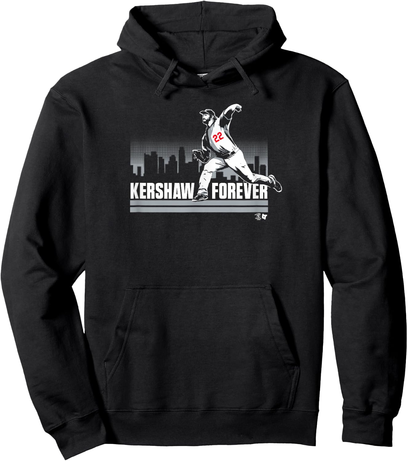 Officially Licensed Clayton Kershaw - Kershaw Forever Hoodie - Hoodie | Black