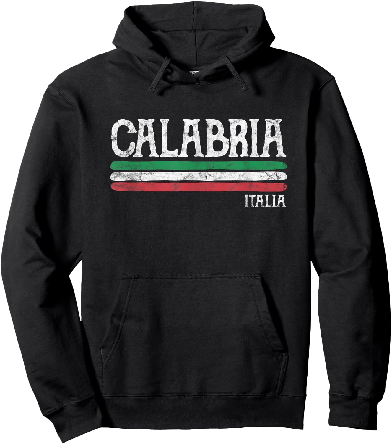 Calabria Italy Italian Flag Souvenirs Gift Hoodie - Hoodie | Black
