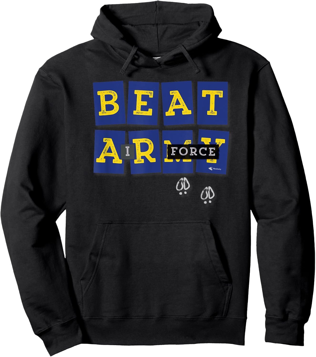 Beat Air Force Goat Tracks Funny Navy Blue Edition Hoodie - Hoodie | Black