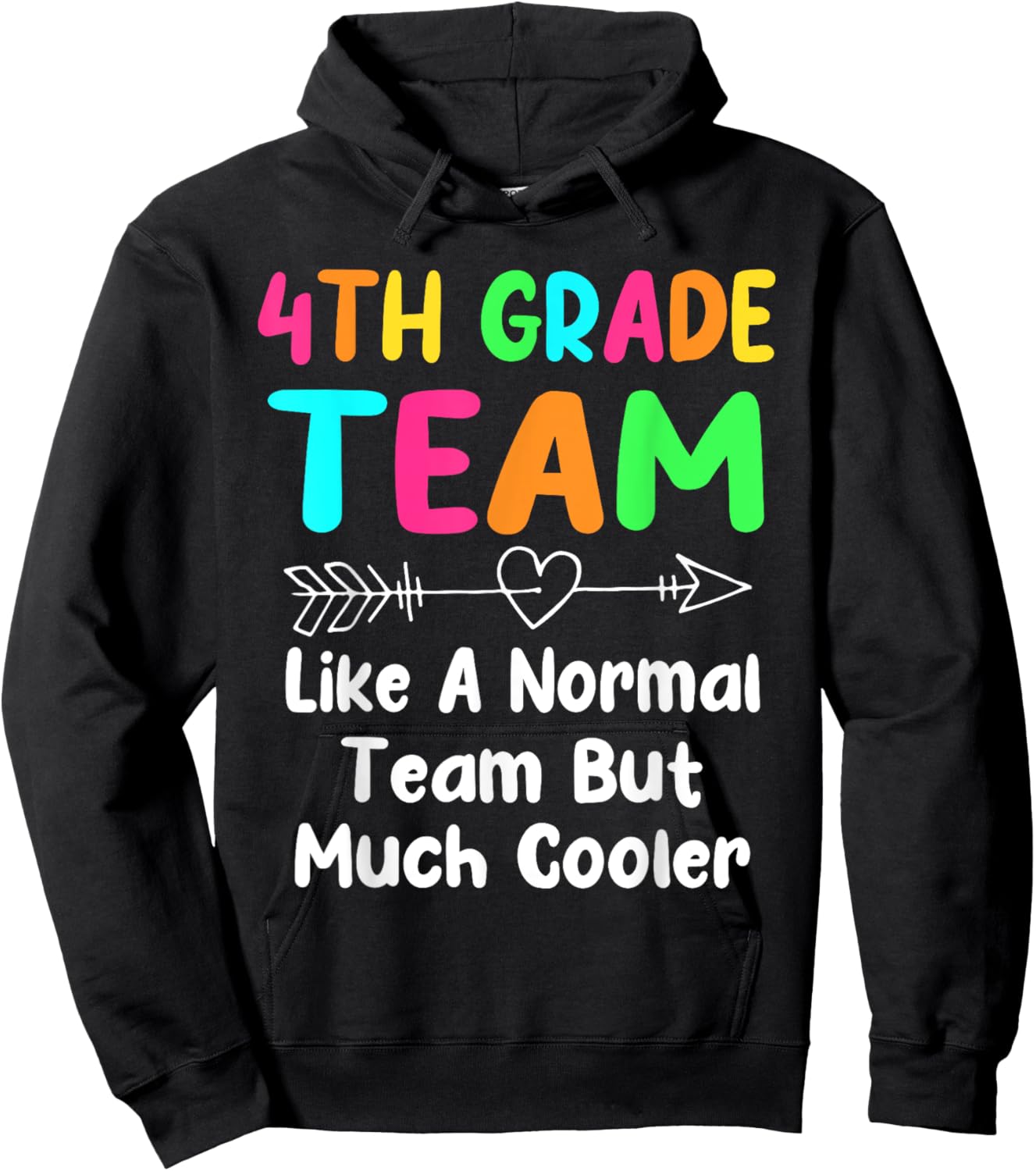 4th Grade Team Definition Teacher Team Fourth Grade Men Women Kids Hoodie - Hoodie | Black