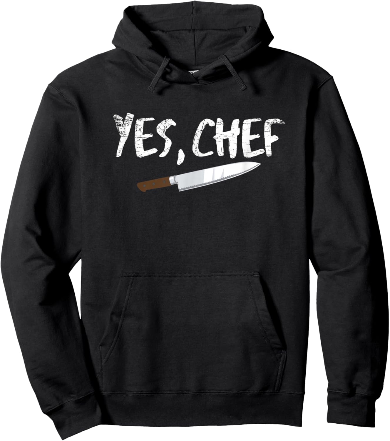 Yes Chef Funny Restaurant Kitchen Cooking Hoodie - Hoodie | Black