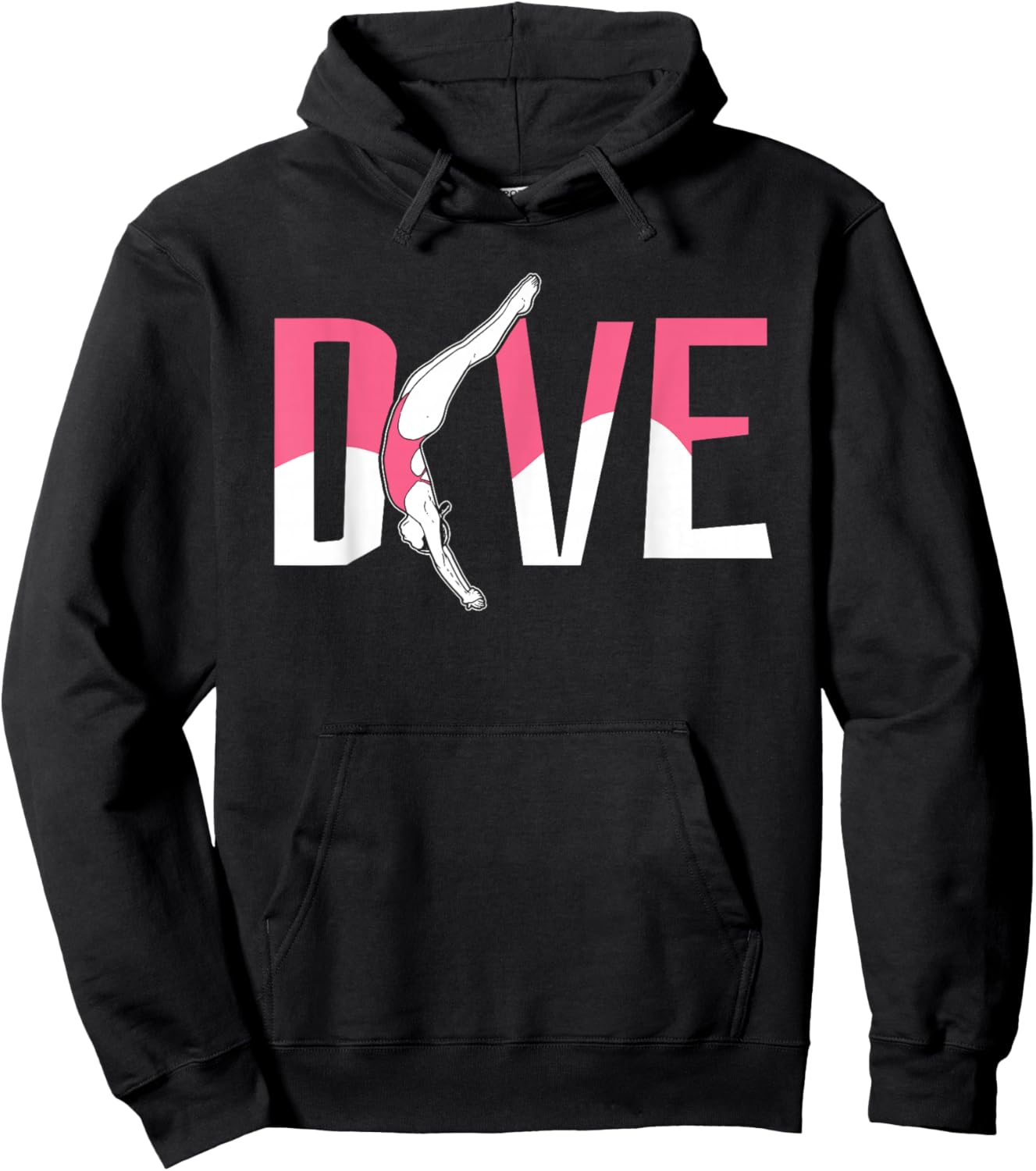 Platform Diver Girl - Springboard Diving Hoodie - Hoodie | Black