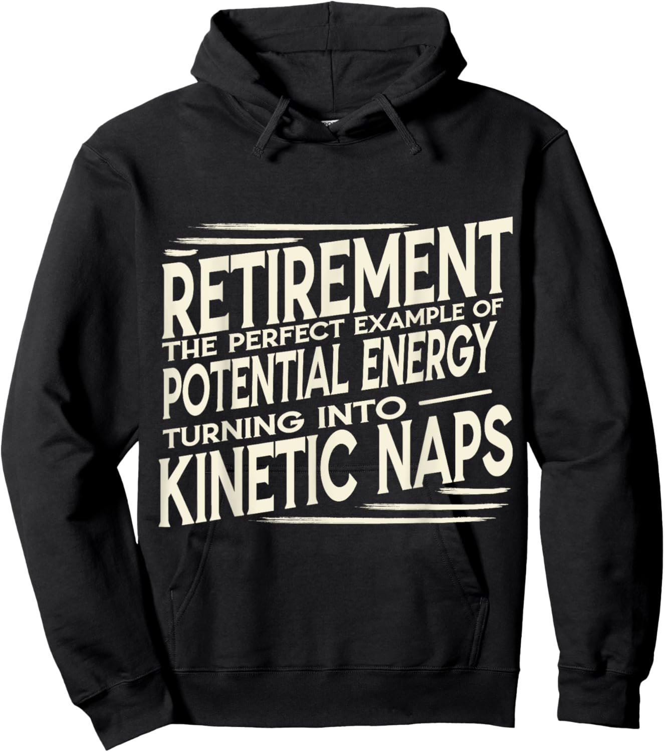 Funny Retired Physics Teacher Kinetic Naps Retirement Humor Hoodie - Hoodie | Black