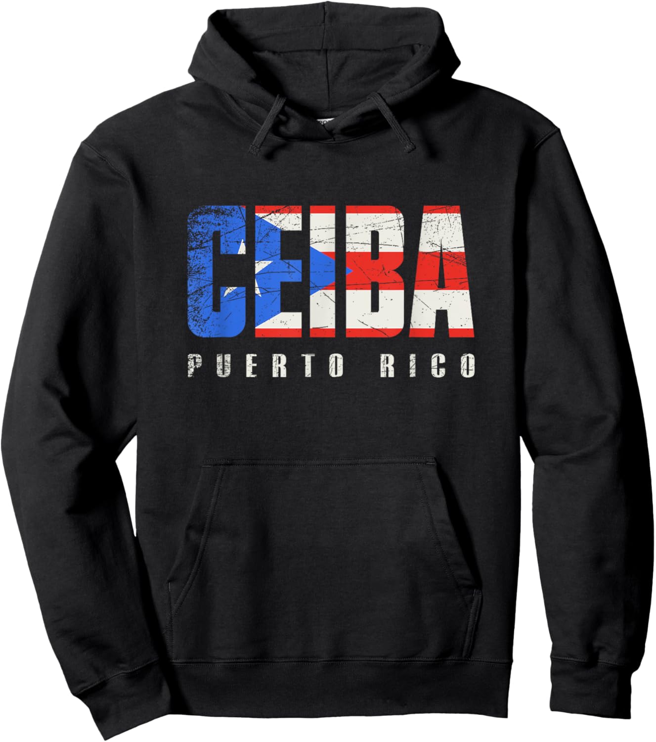 Puerto Rican flag Ceiba Puerto Rico Hoodie - Hoodie | Black