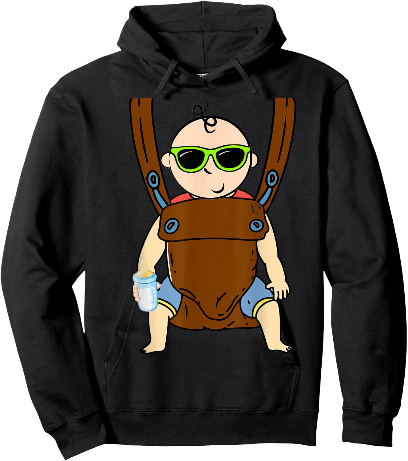 Diaper Party For Dad To Be New Baby Funny Man Shower Hoodie - Hoodie | Black