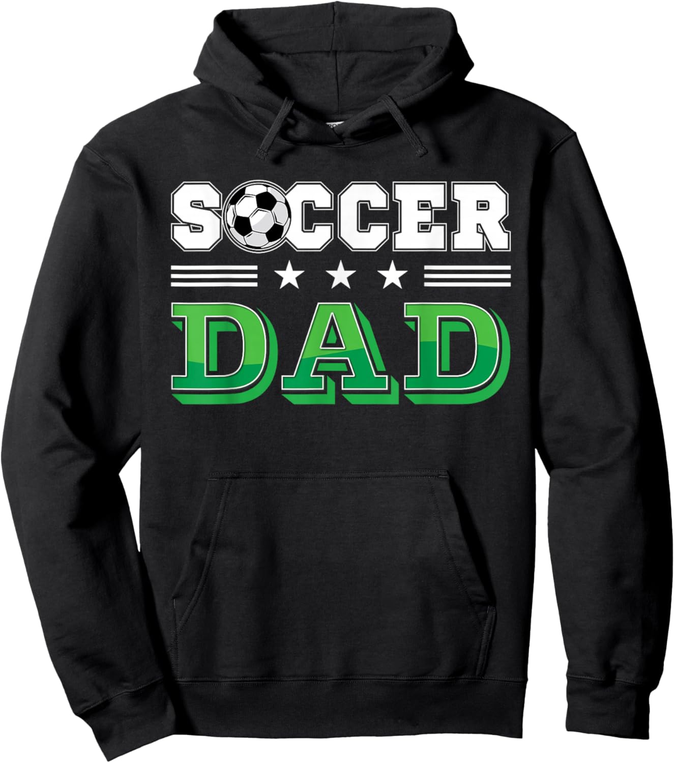 Soccer Dad Father Family Matching Birthday Team Supporter Hoodie - Hoodie | Black
