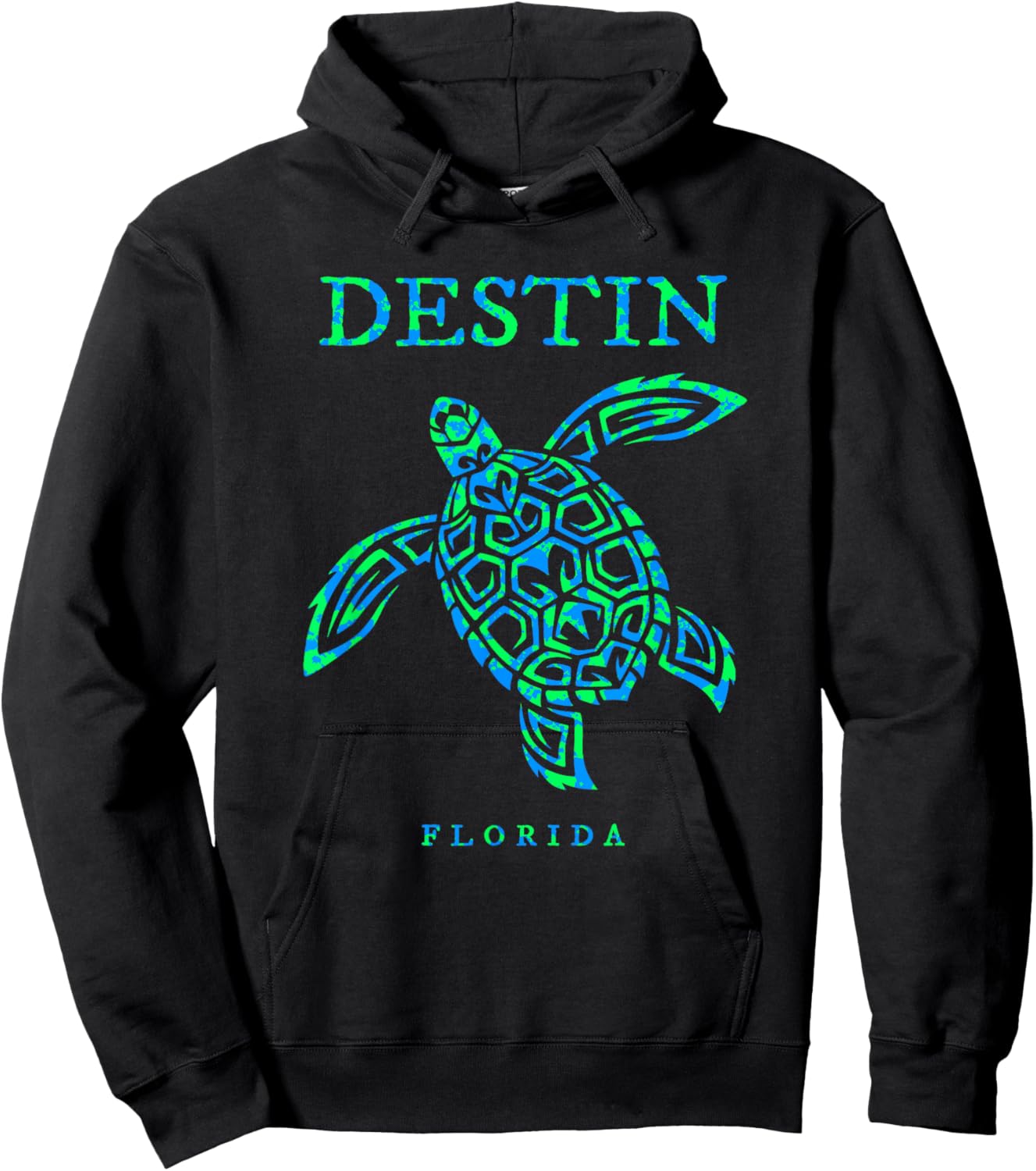 Destin Florida Sea Turtle Boys Girls Toddler Hoodie - Hoodie | Black
