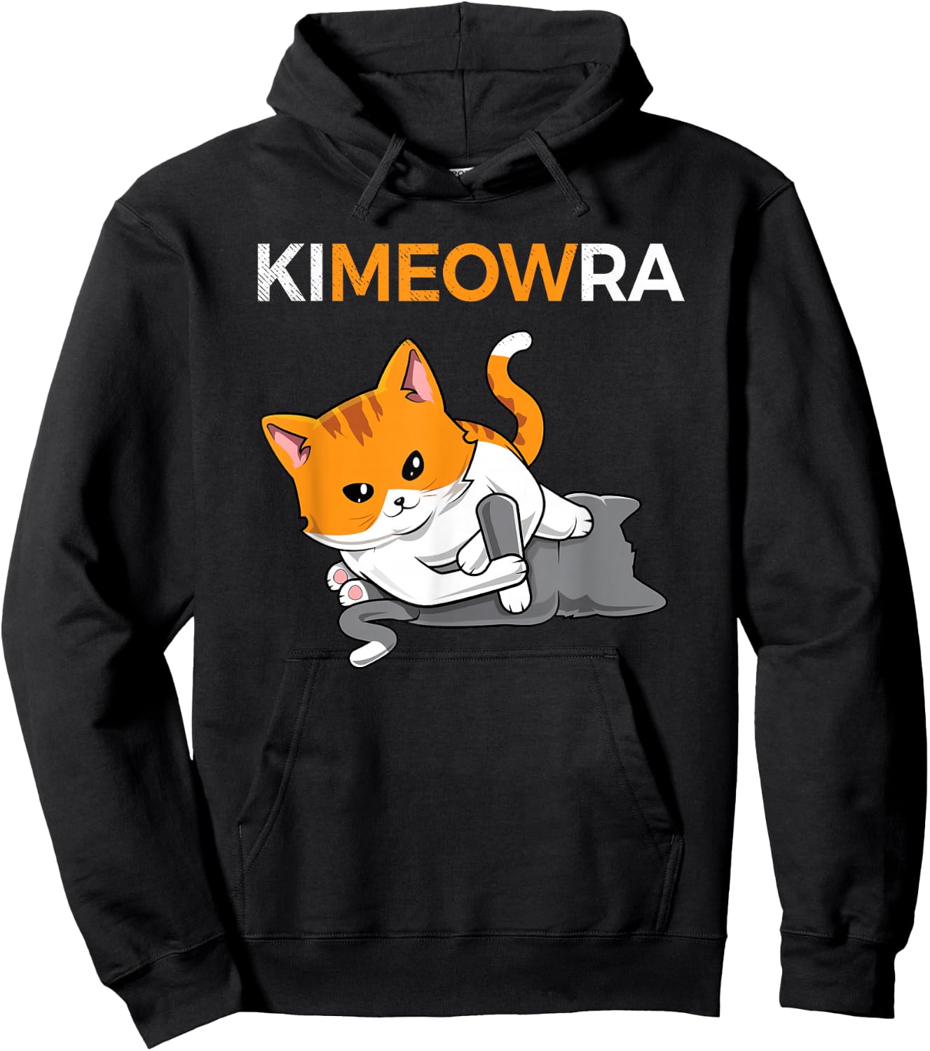 Jiu Jitsu Kimura & Cute Kawaii Cat Funny BJJ Hoodie - Hoodie | Black