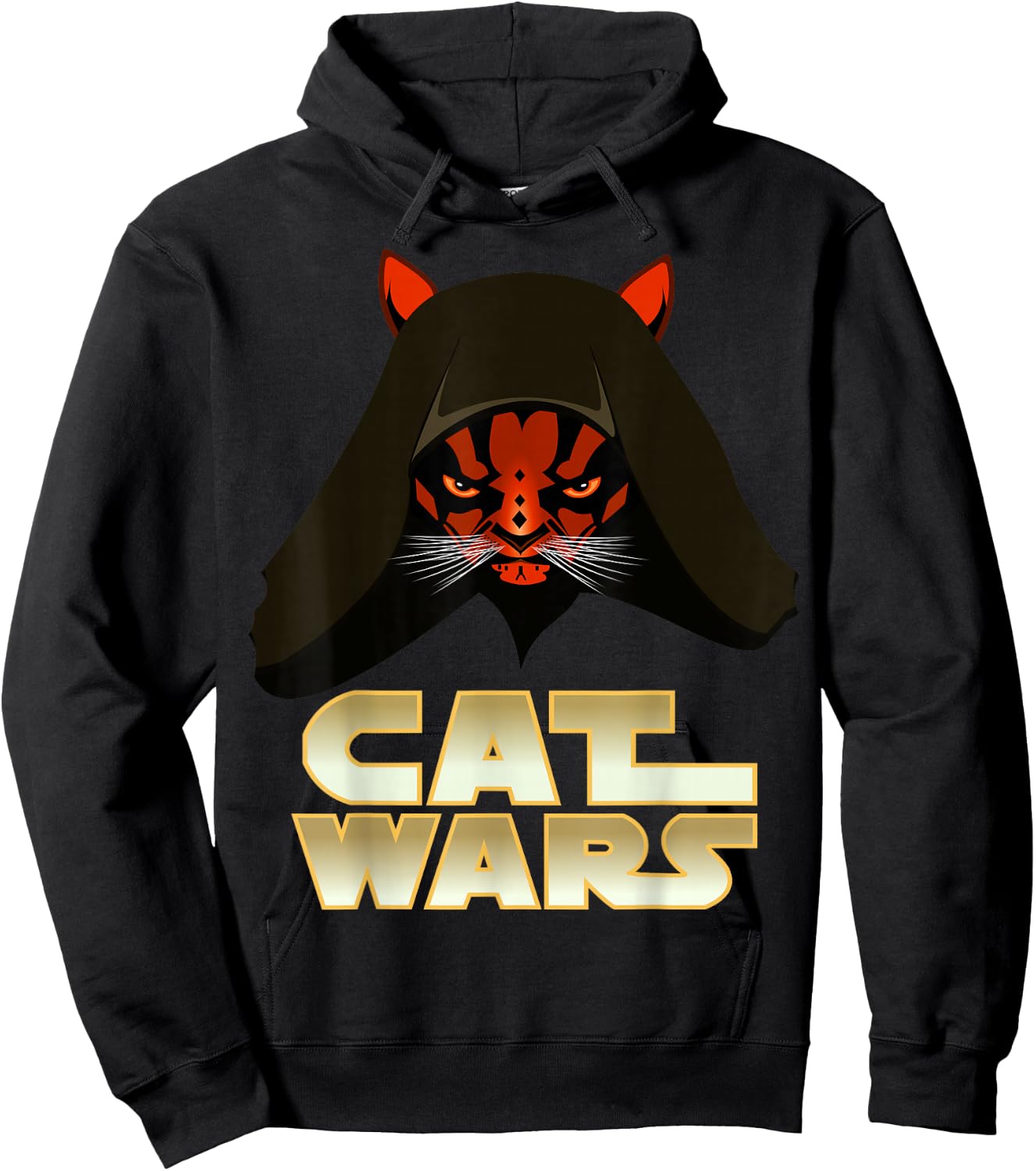 Cat Wars - Funny Cat Hoodie - Hoodie | Black