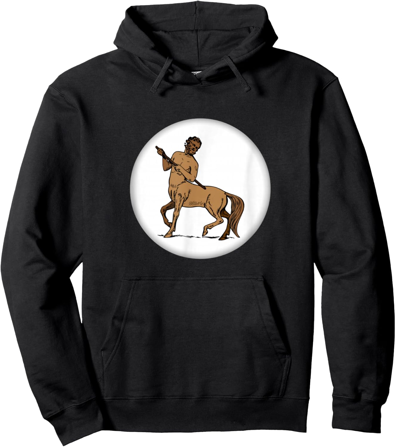 Half Horse Half Man With A Beard - Halloween Graphic Hoodie - Hoodie | Black