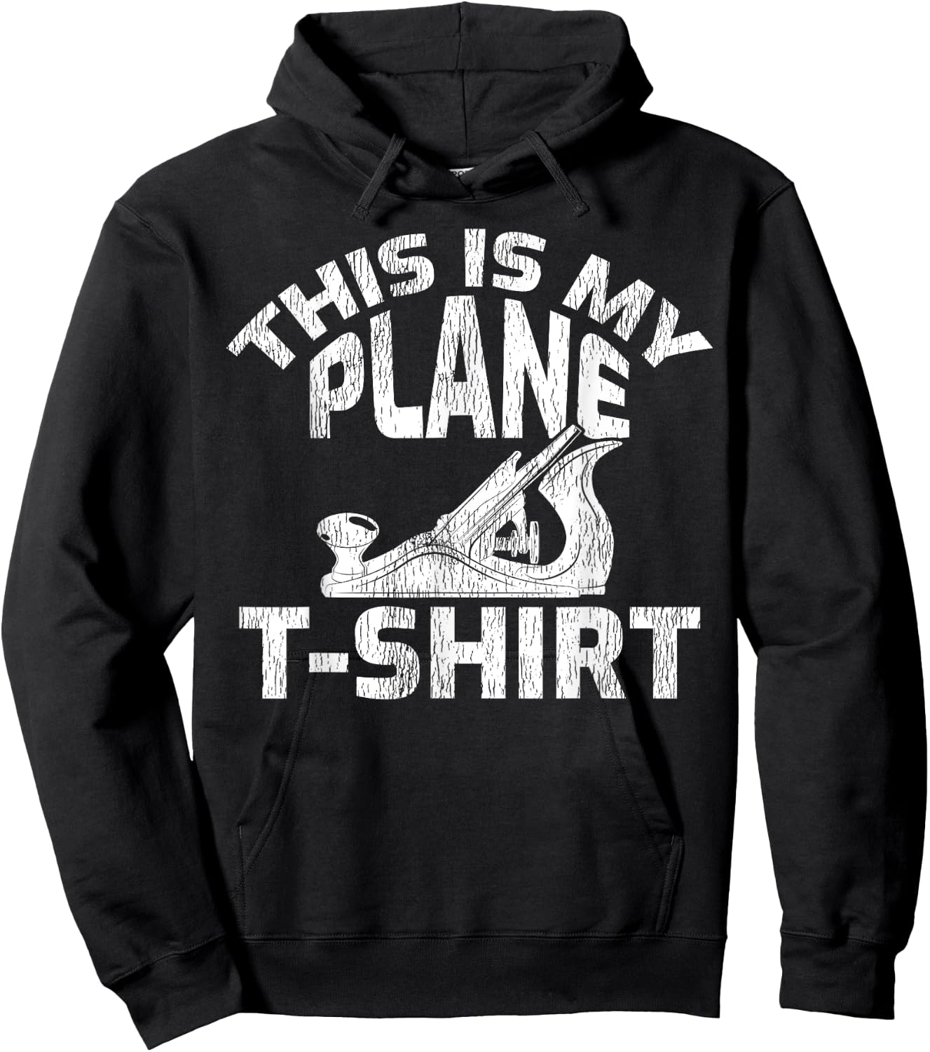 This Is My Plane - Funny Wood Planer Woodworker Hoodie - Hoodie | Black