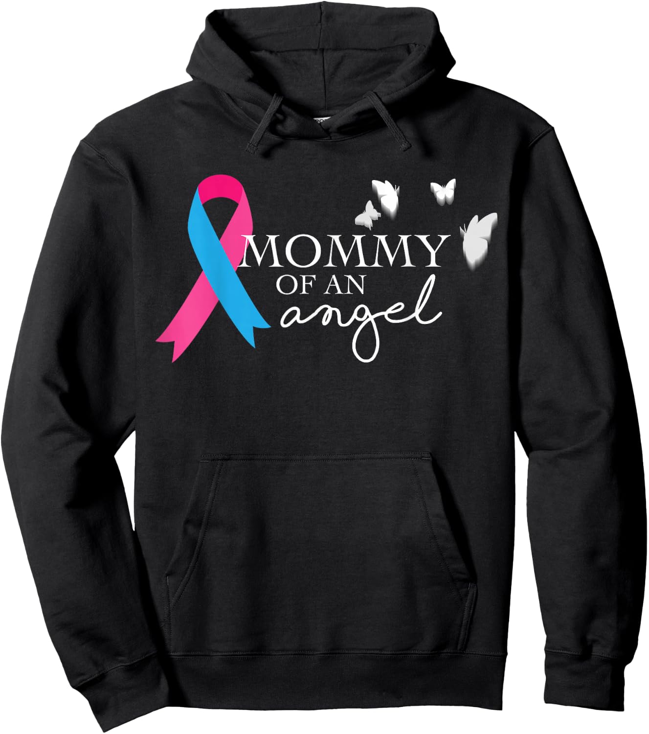 Mommy of an Angel National Pregnancy and Infant Loss Hoodie - Hoodie | Black
