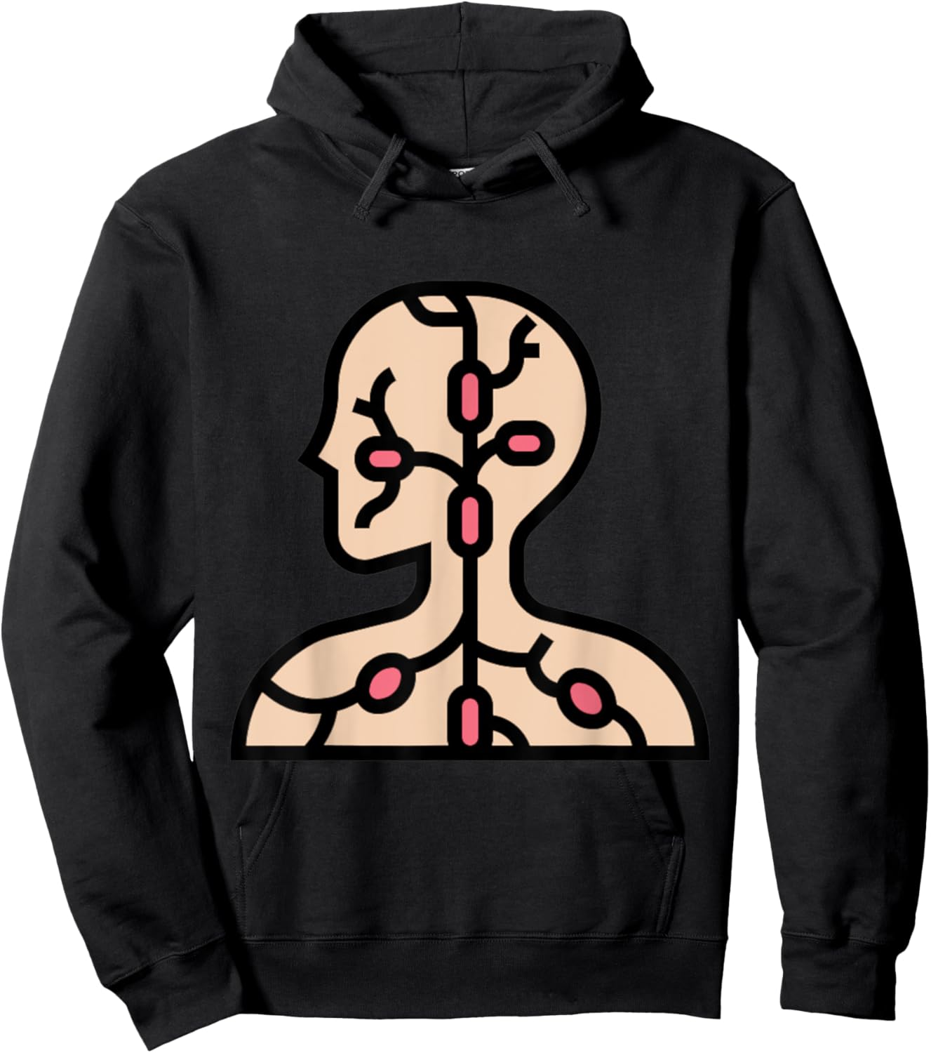 Lymphatic System Lymph Node Hoodie - Hoodie | Black