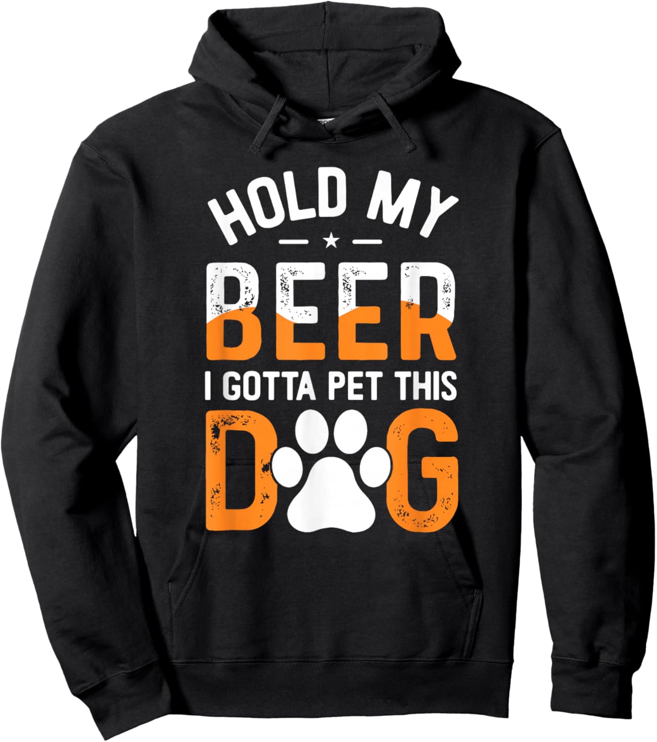 Hold My Beer I Gotta Pet This Dog Funny Product Women Hoodie - Hoodie | Black