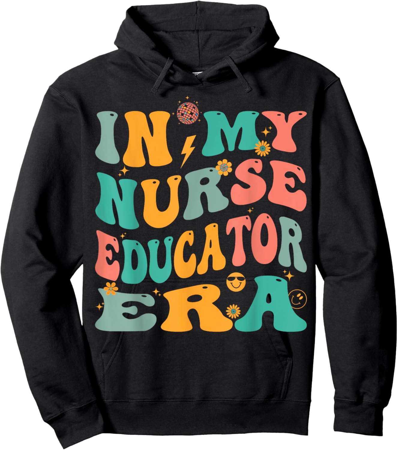 In My Nurse Educator Era Retro Nursing Education Hoodie - Hoodie | Black