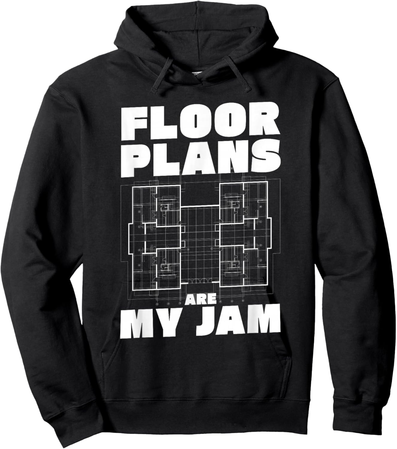 Floor Plans Are My Jam Interior Architect Hoodie - Hoodie | Black