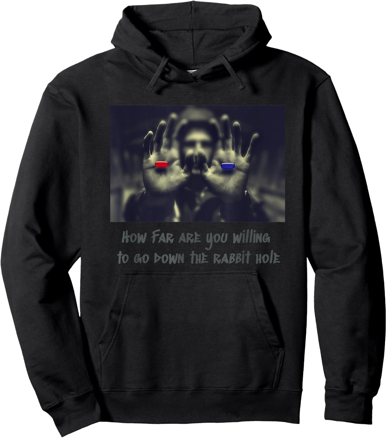 Red Pill vs Blue Pill Hoodie - Hoodie | Black