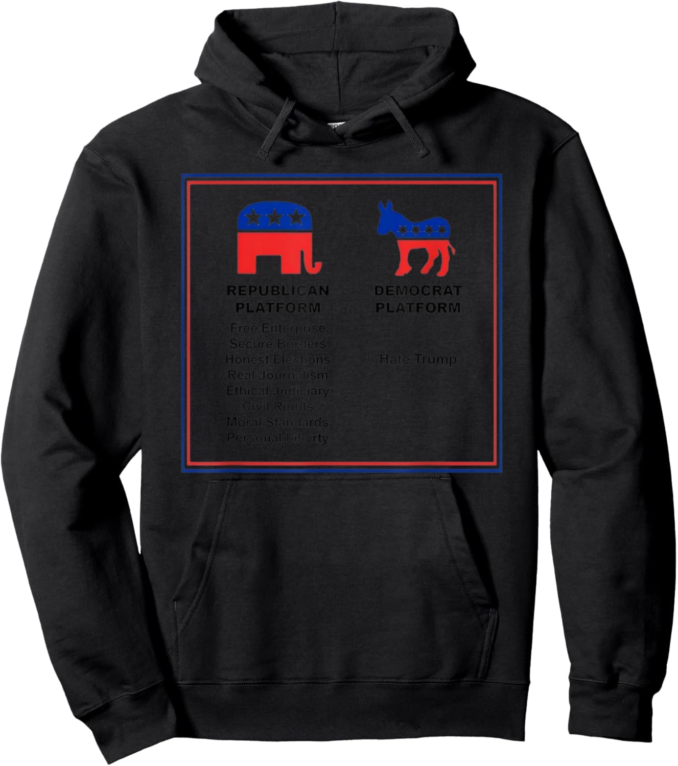 Vote Republican Evolution Trumplican Conservative Platform Hoodie - Hoodie | Black