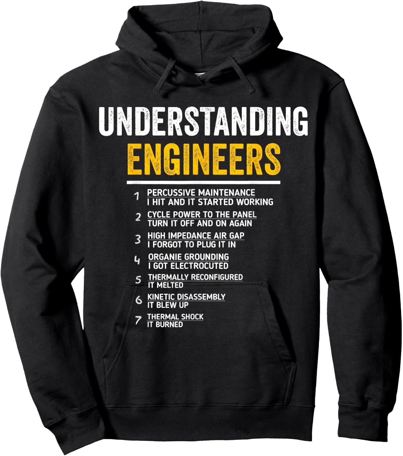 Understanding Engineers Funny Mechanical Engineering Hoodie - Hoodie | Black