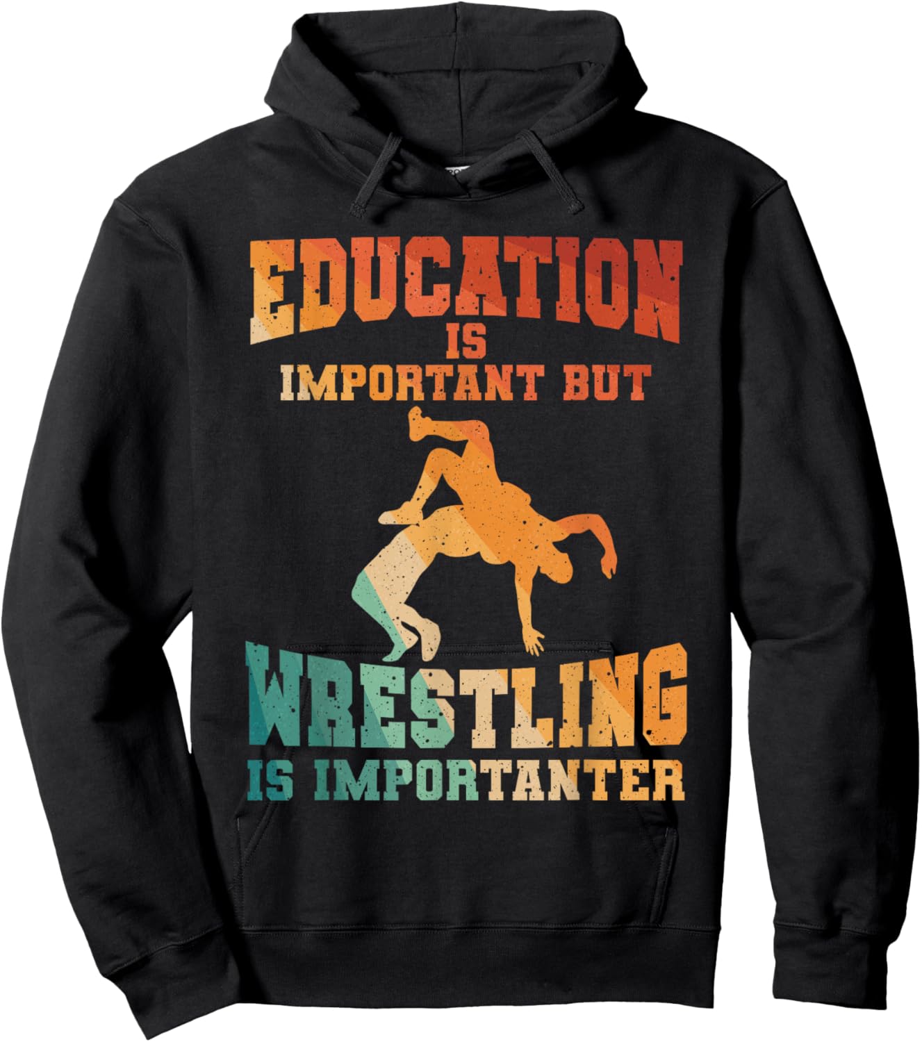 Funny Wrestling Women Grappling Freestyle Wrestler Hoodie - Hoodie | Black