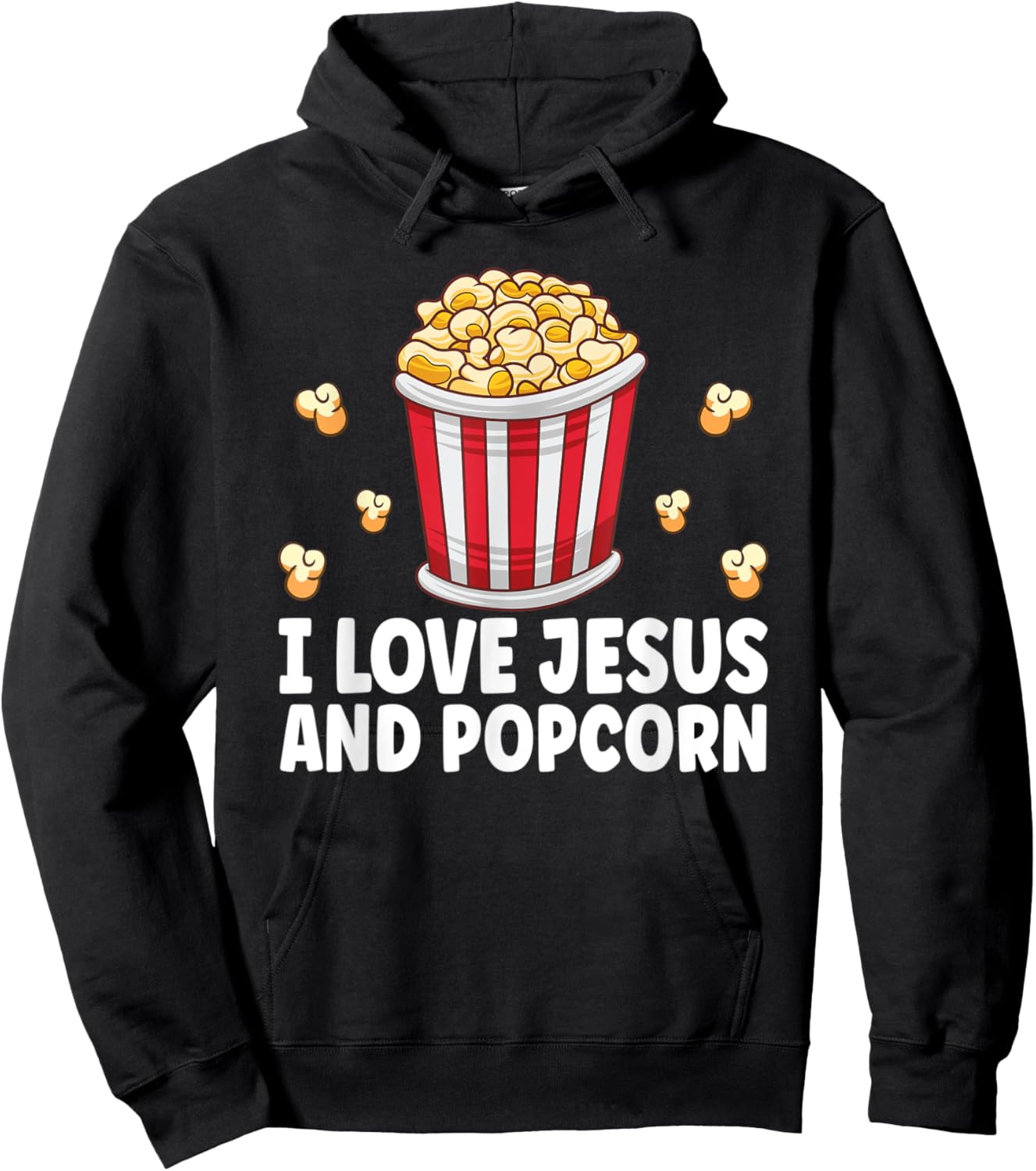 Popcorn Lover Movie Snack Theater Funny Cinema Hoodie - Hoodie | Black