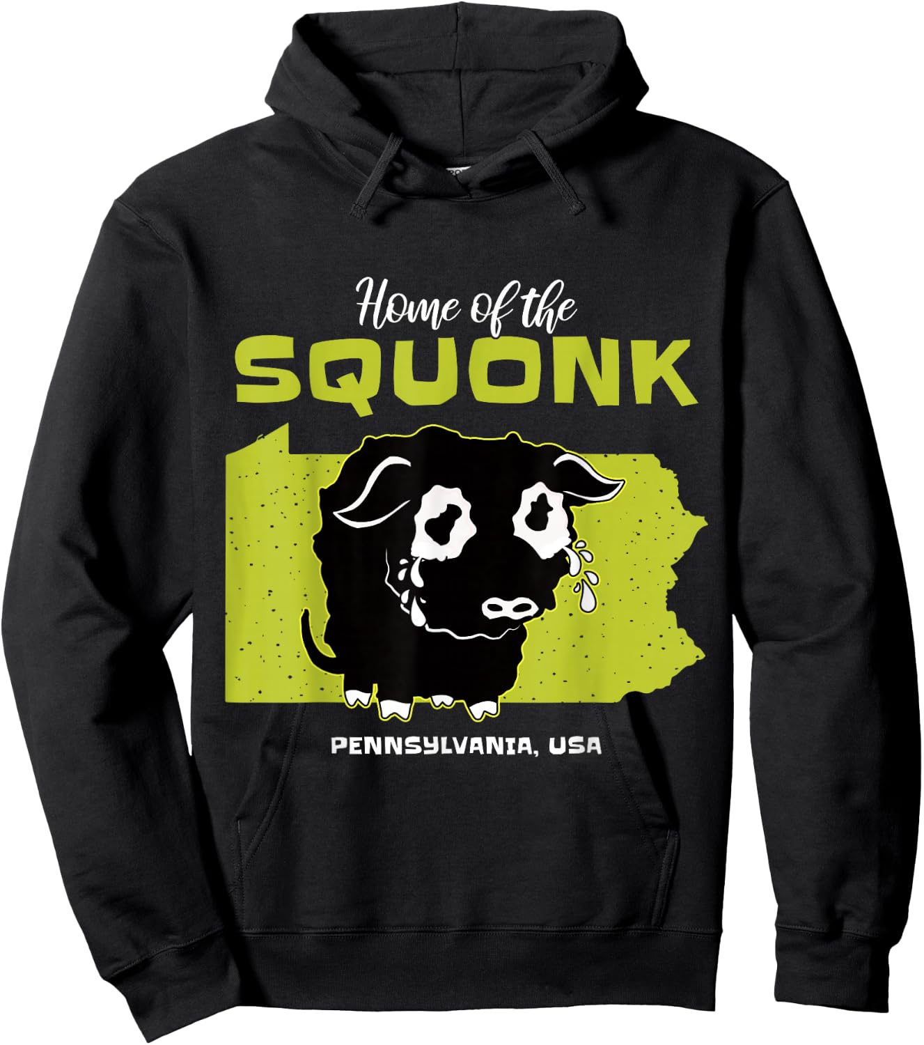 Squonk Pennsylvania State American Cryptid Hoodie - Hoodie | Black