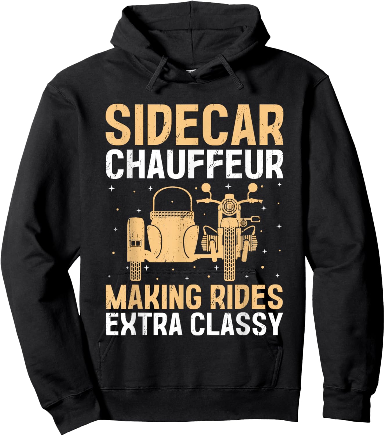 Sidecar Motorcycle Motorcyclist Bike Motorbike Sidecar Rider Hoodie - Hoodie | Black