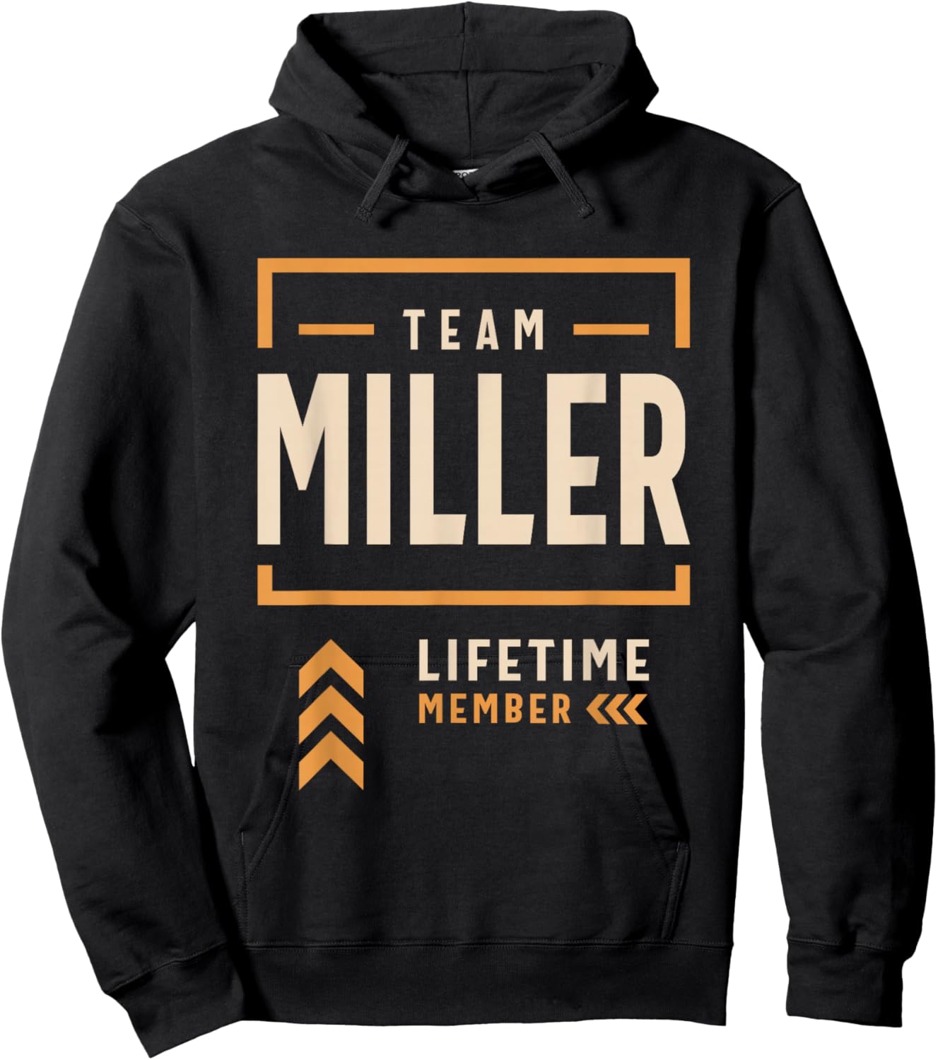 Team Miller Lifetime Member Funny Name Miller Hoodie - Hoodie | Black