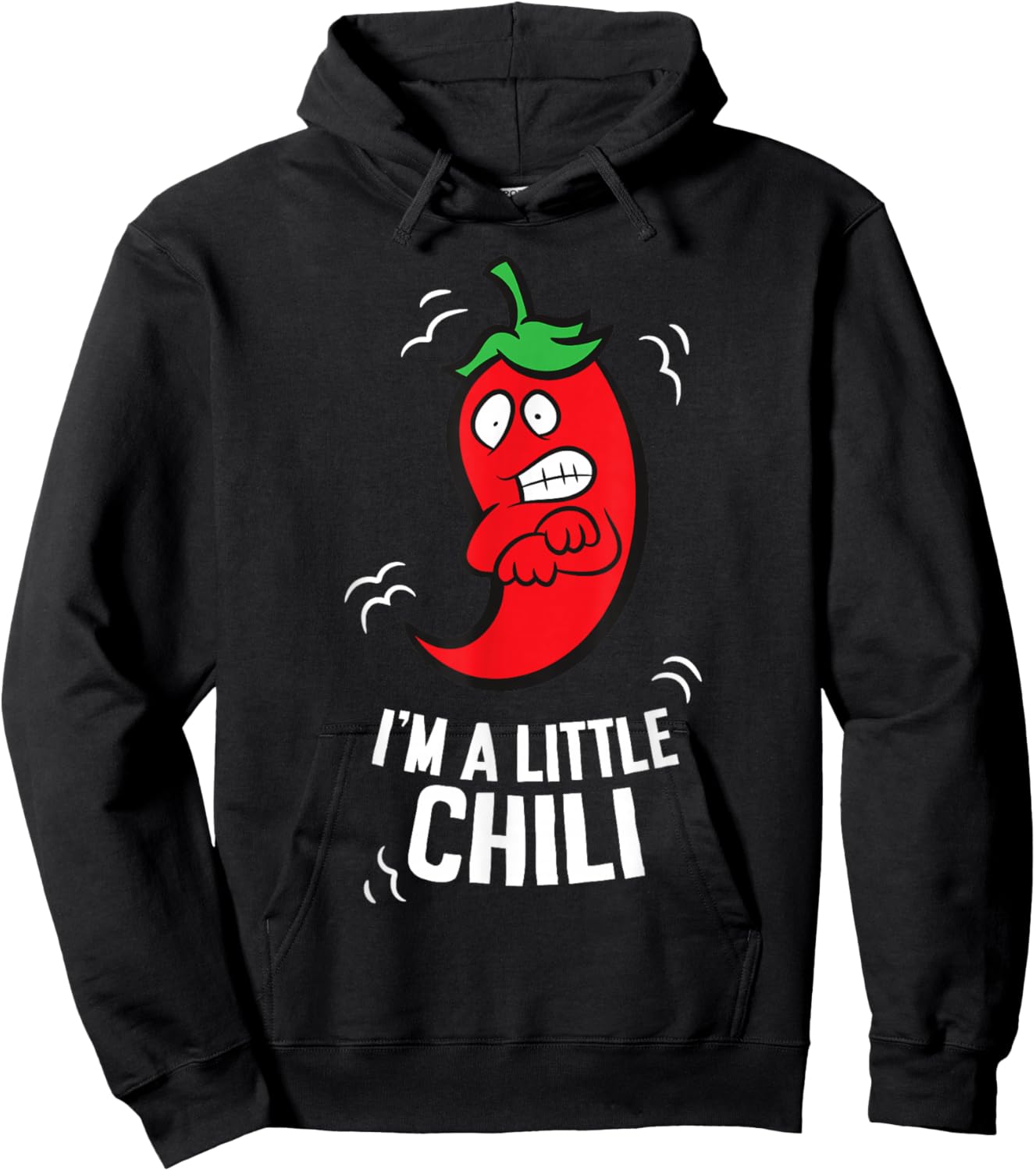 Red Chili Pepper I'm A Little Chili Hoodie - Hoodie | Black
