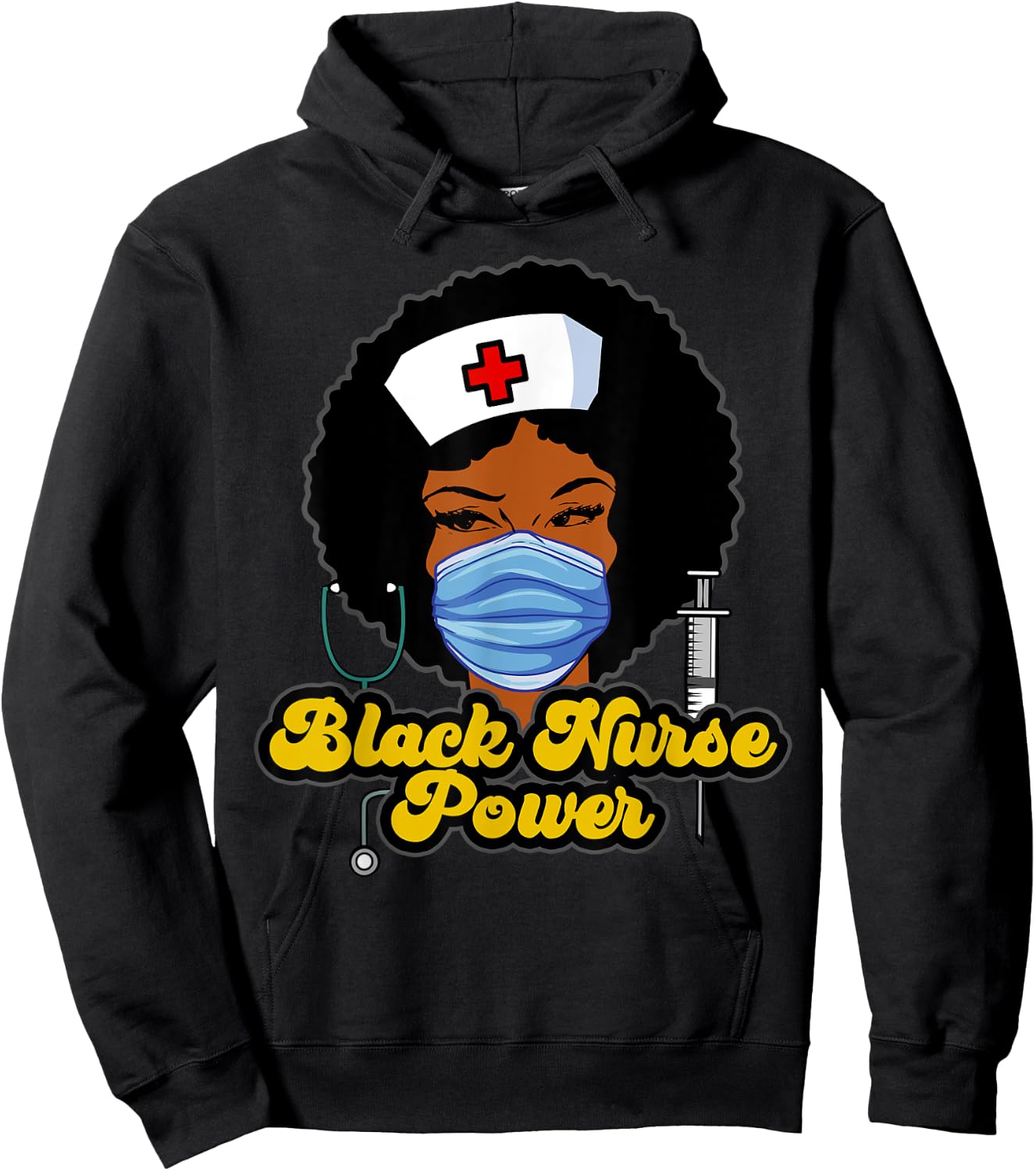 Women Black Nurse Power - Black History Hoodie - Hoodie | Black
