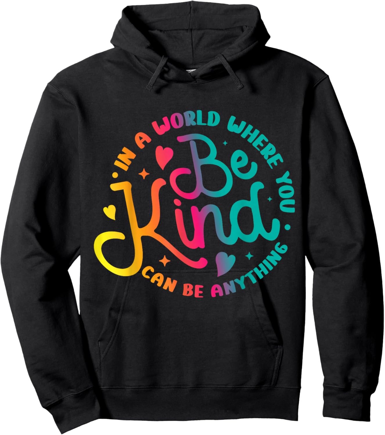 Be Kind Positive Quote Choose Kindness Men Women Kids Hoodie - Hoodie | Black