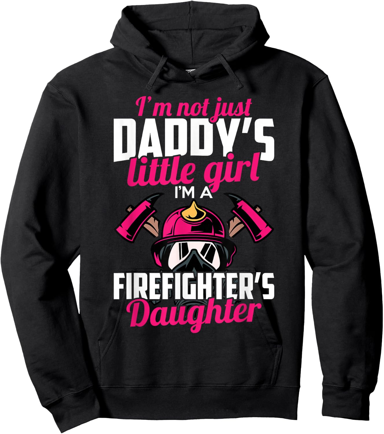 Firefighter Daughter Design for Kids Firefighter Toddler Hoodie - Hoodie | Black
