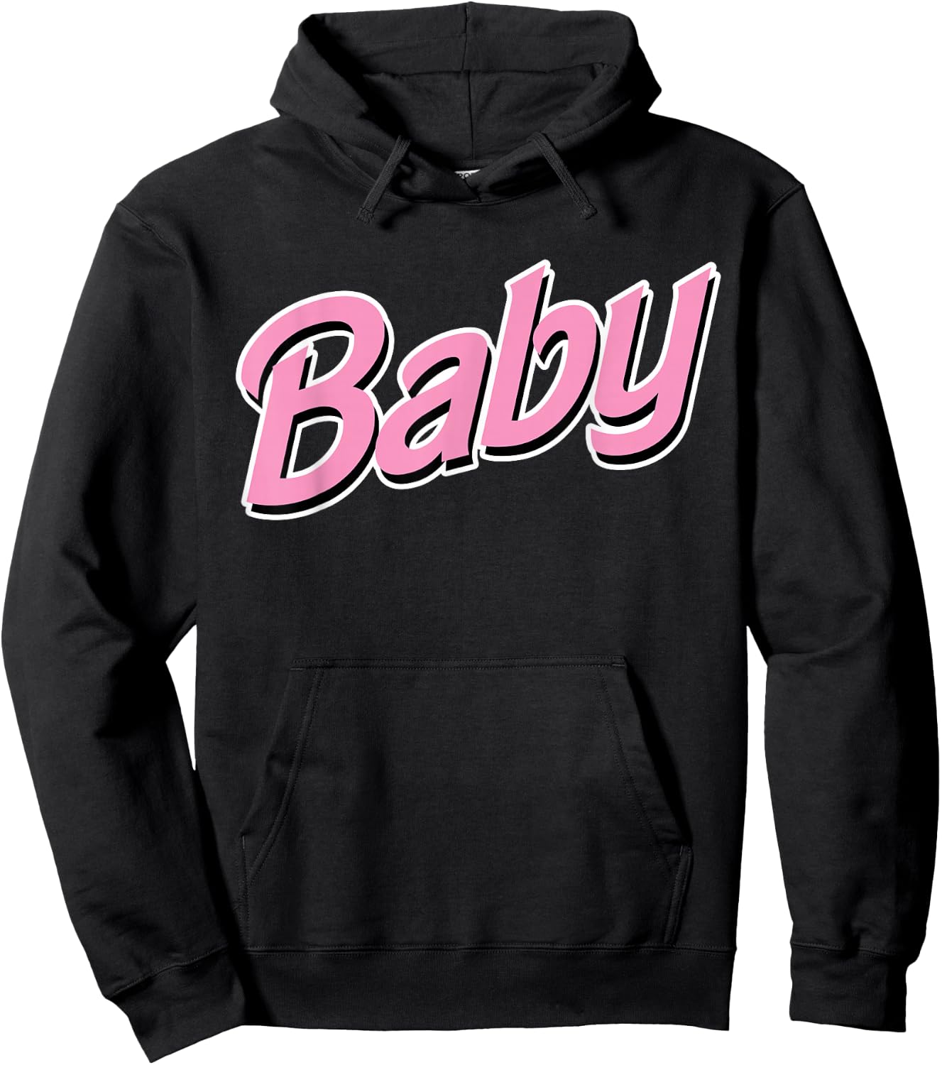 Pink Baby Shirt For BDSM DDLG ABDL Diaper Lover Hoodie - Hoodie | Black