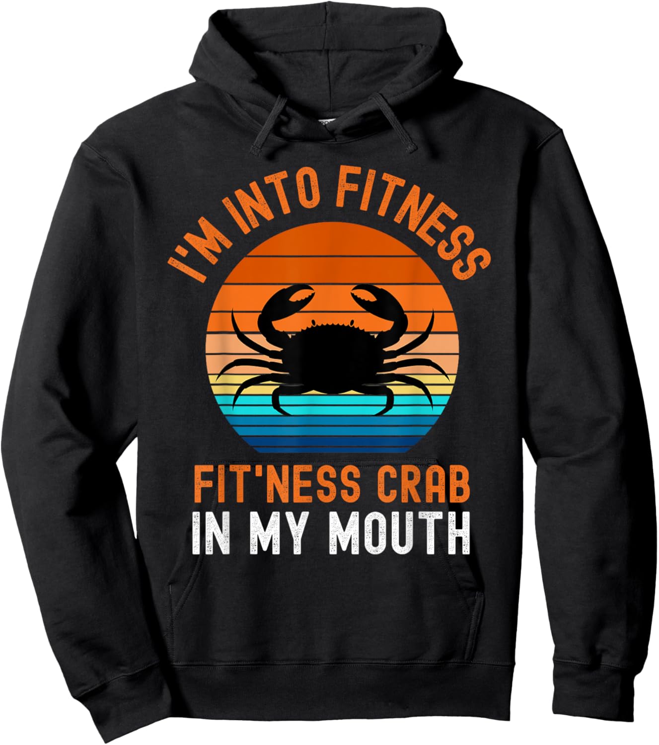 Funny Crab Leg Eating Seafood Boil Cookout Adult Men's Kids Hoodie - Hoodie | Black