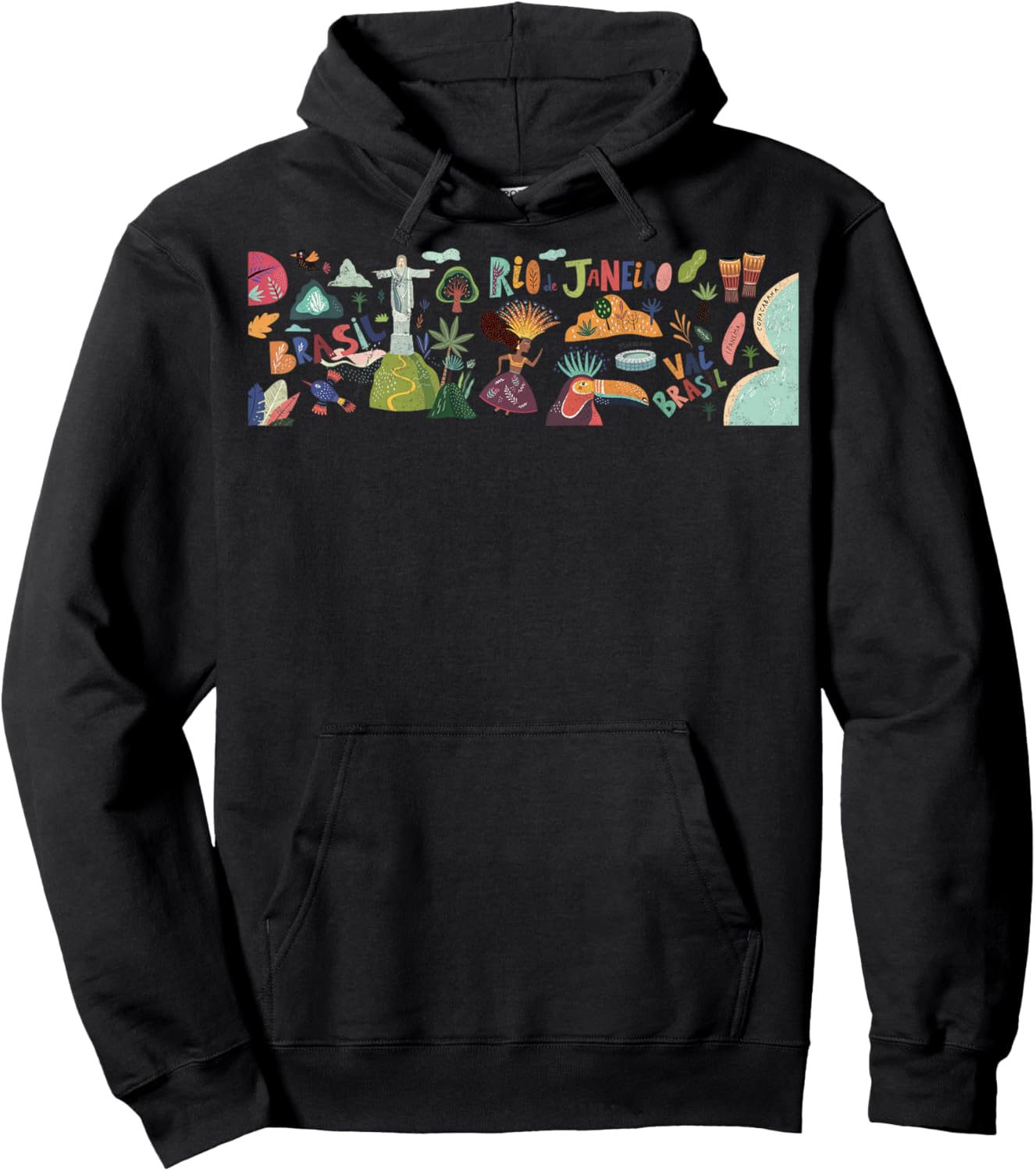 Travel Brazil Rio de Janeiro Sao Paolo Family Vacation Hoodie - Hoodie | Black