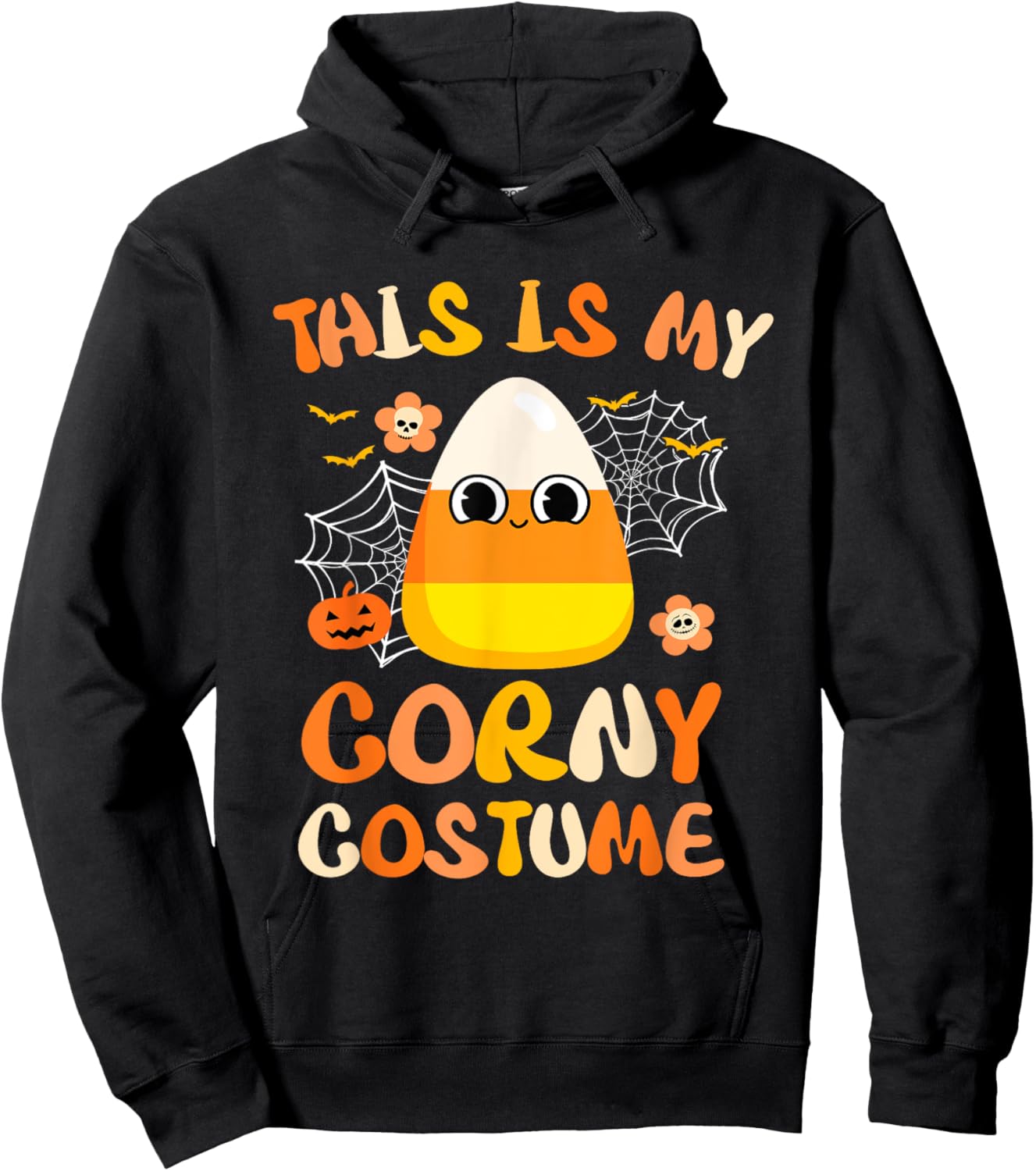 Halloween Candy Corn This Is My Corny Costume Hoodie - Hoodie | Black