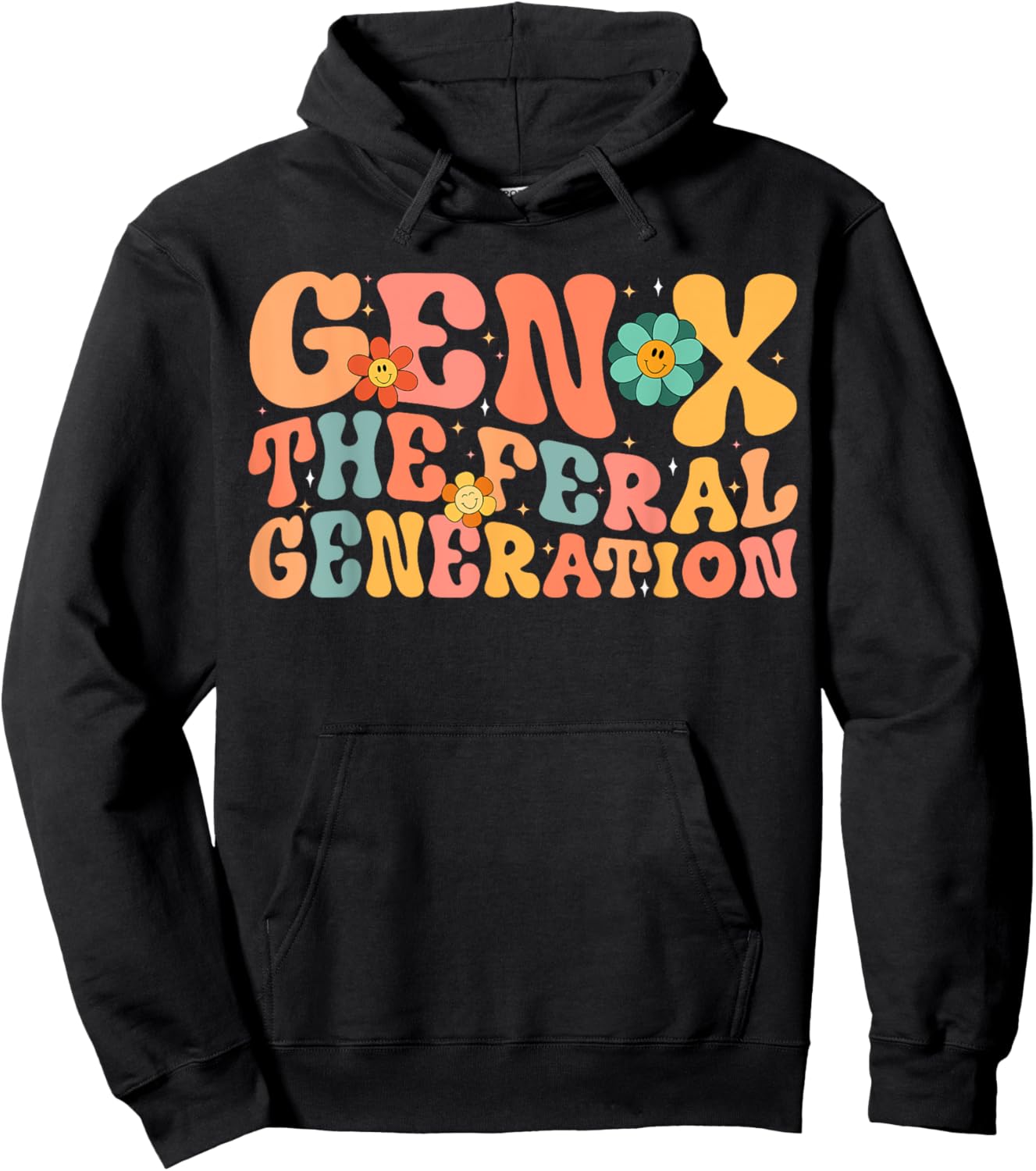 Gen X The Feral Generation Funny Generation X Hoodie - Hoodie | Black