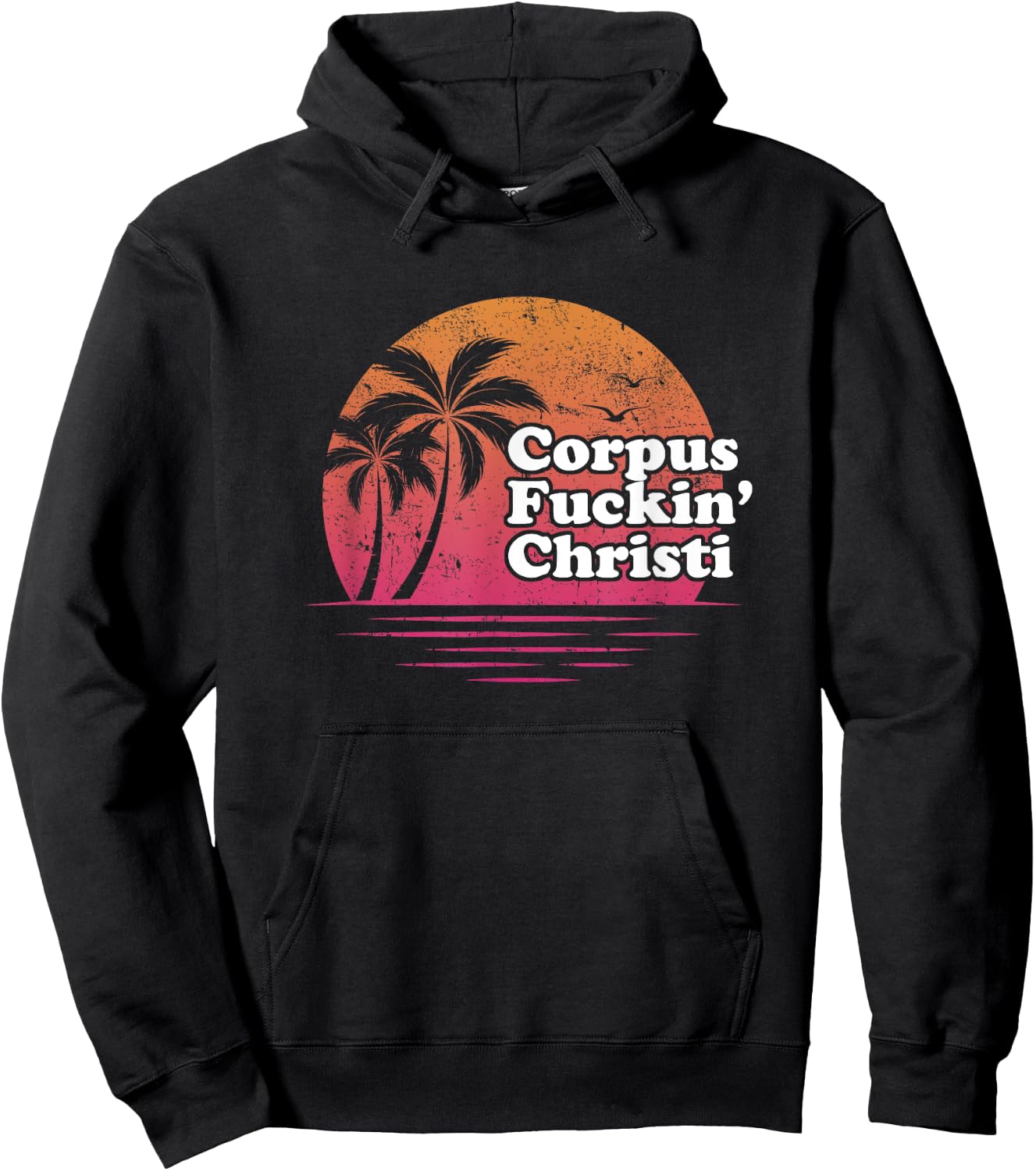 Corpus Christi Retro funny offensive t shirt | Gift Hoodie - Hoodie | Black