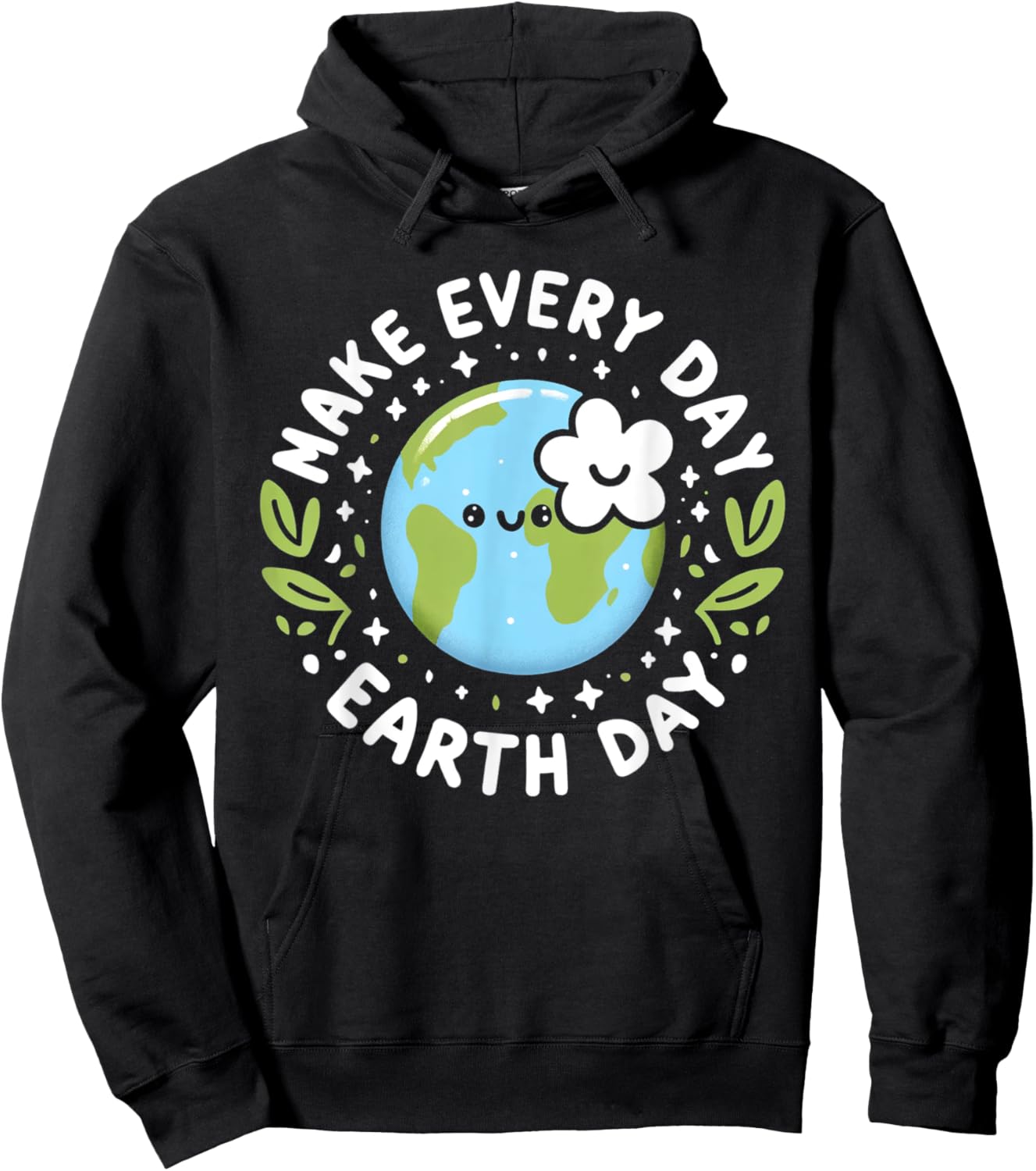 Cute Make Everyday Earth Day Kids Hoodie - Hoodie | Black