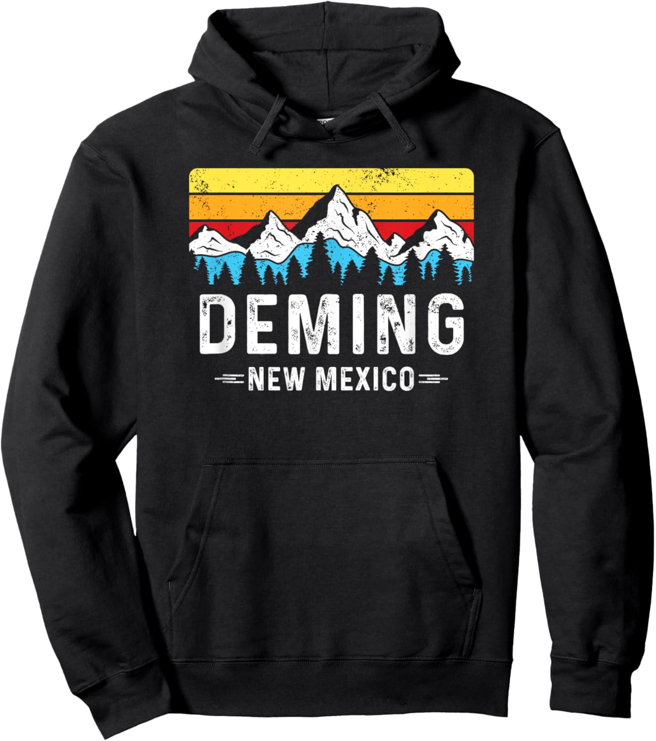 Deming New Mexico Mountains Deming NM Souvenir Hoodie - Hoodie | Black